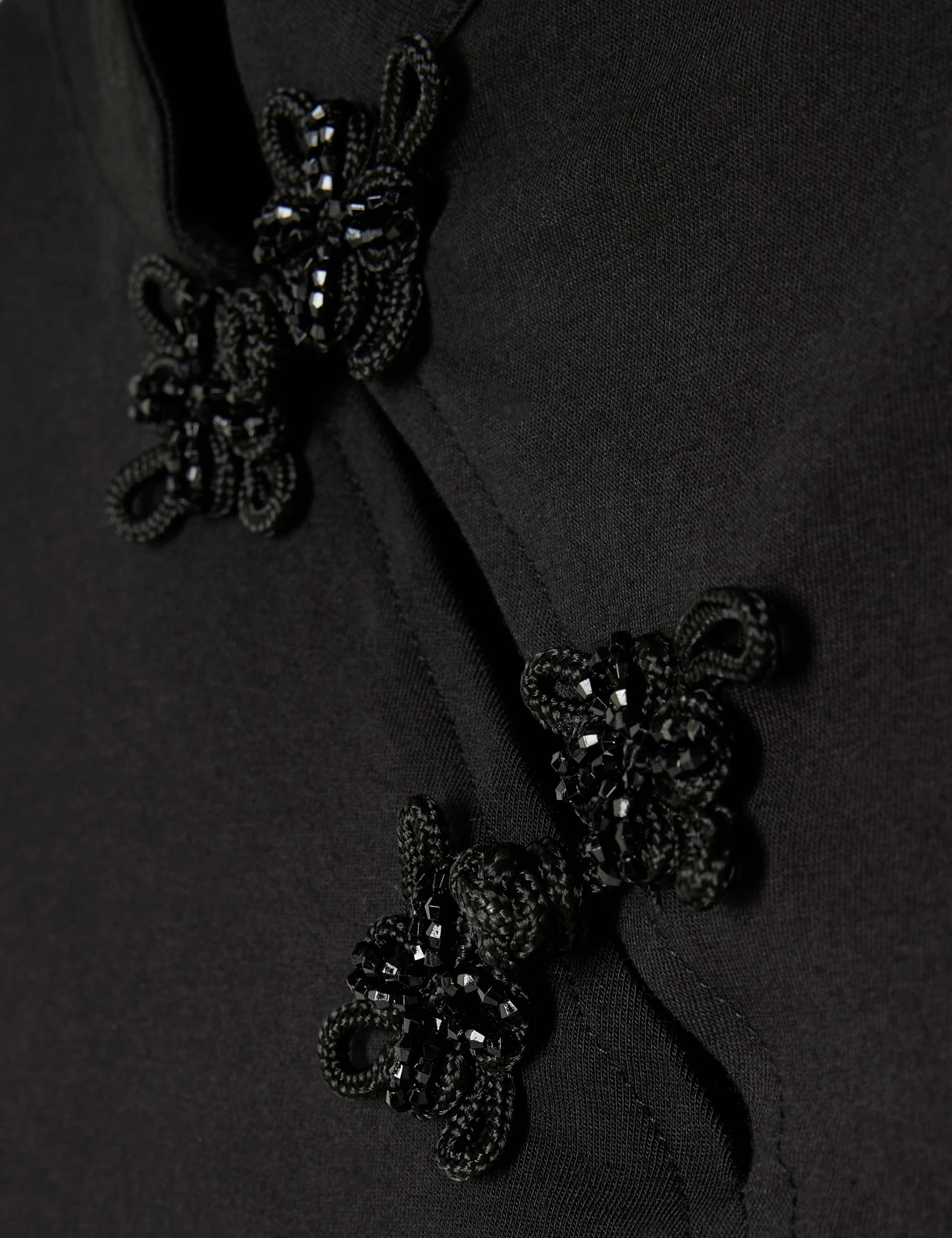 Cotton Rich Chinoiserie Sequin Roll Neck Top 3 of 6