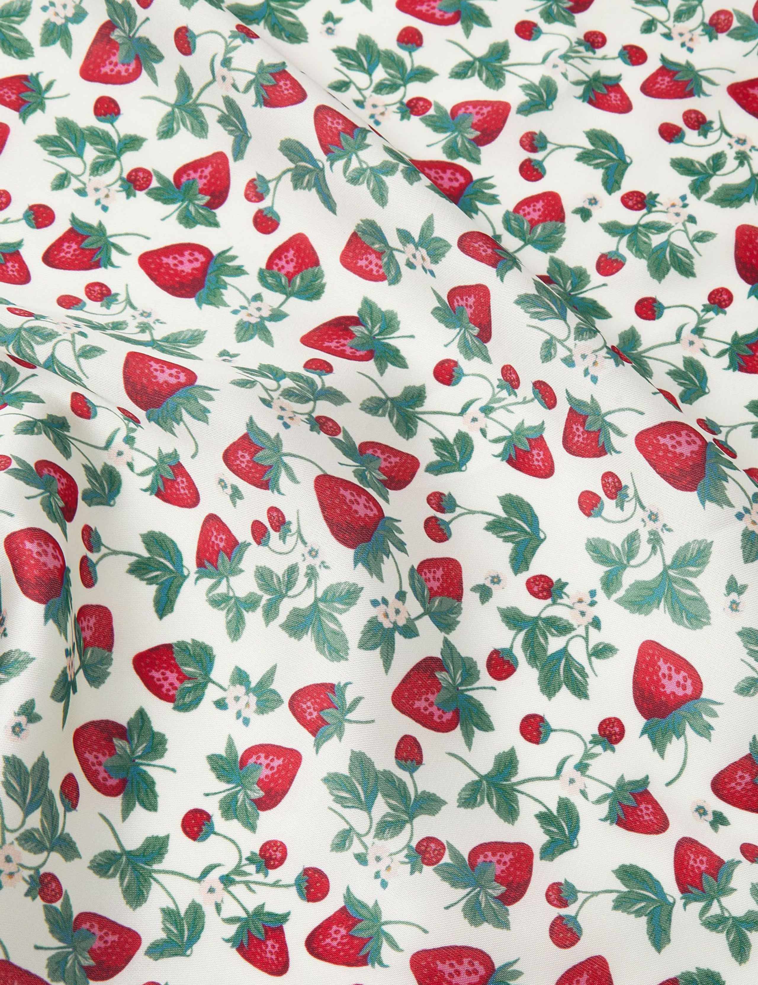 Satin Strawberry Square Scarf 2 of 2