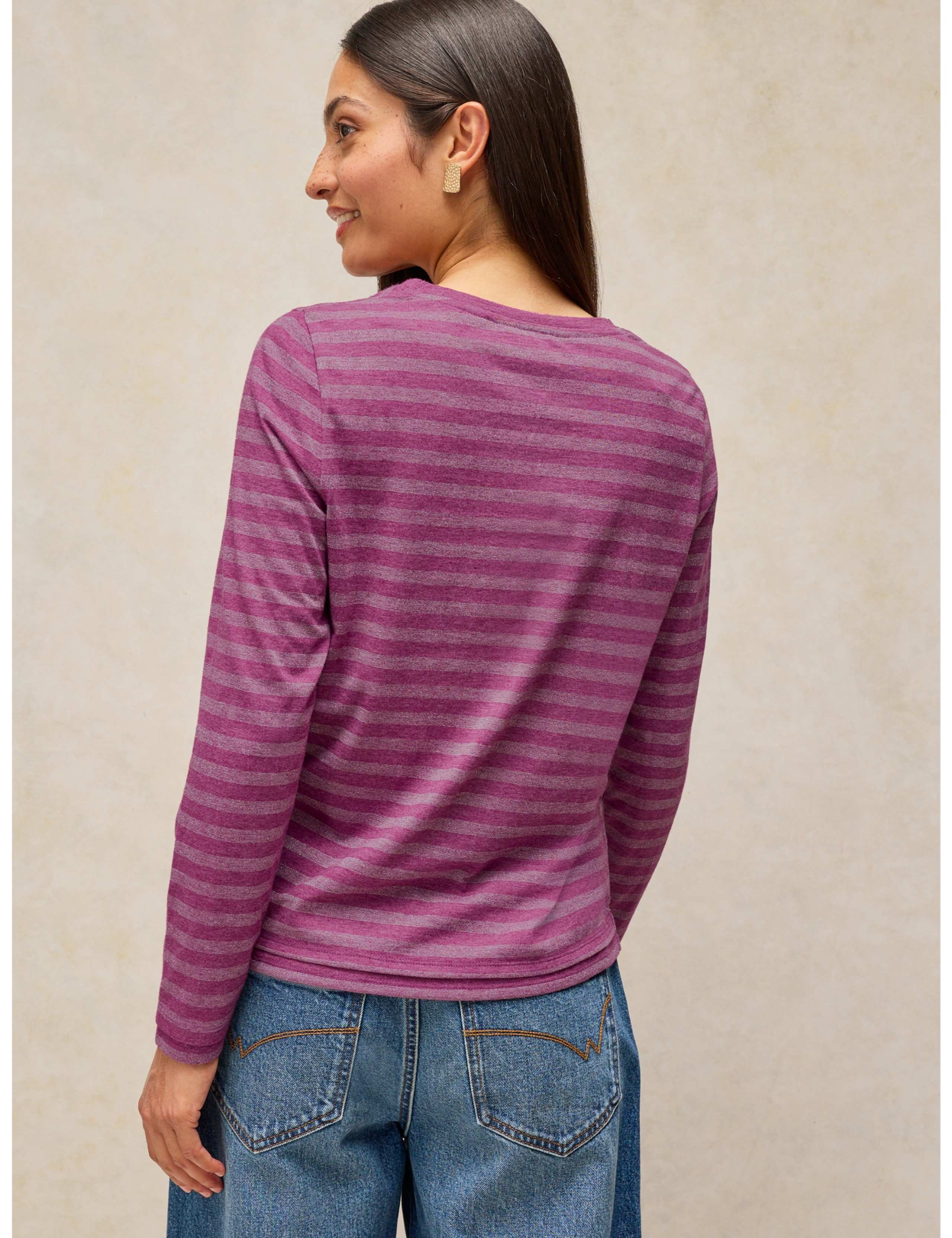 Clara Striped Sparkly T-Shirt 3 of 6