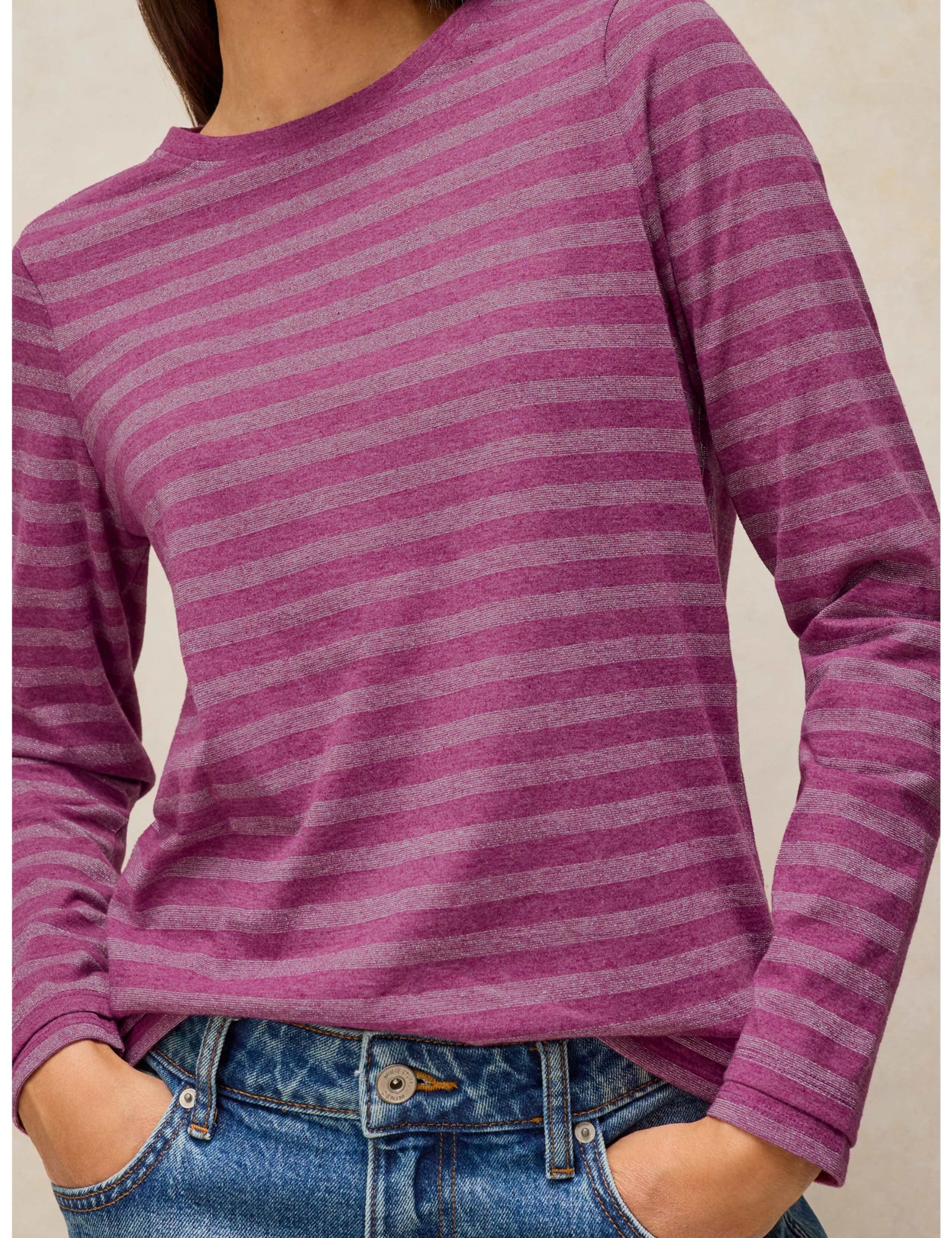Clara Striped Sparkly T-Shirt 5 of 6