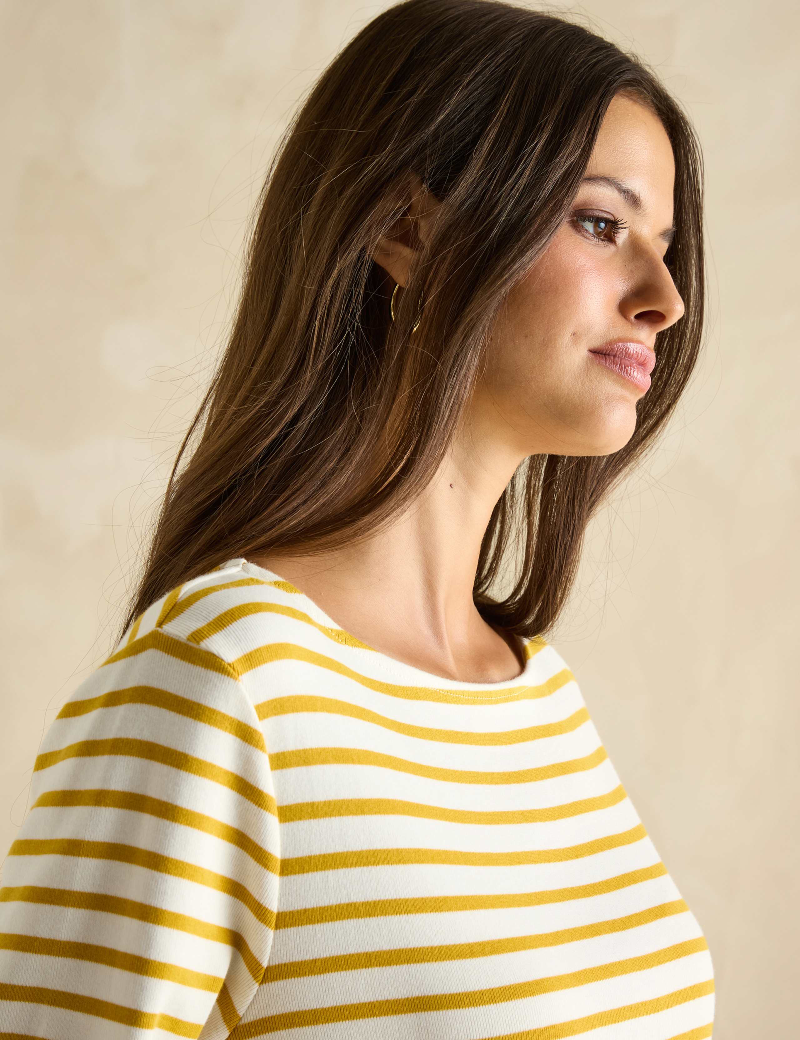 Pure Cotton Jersey Striped Relaxed Top 6 of 8