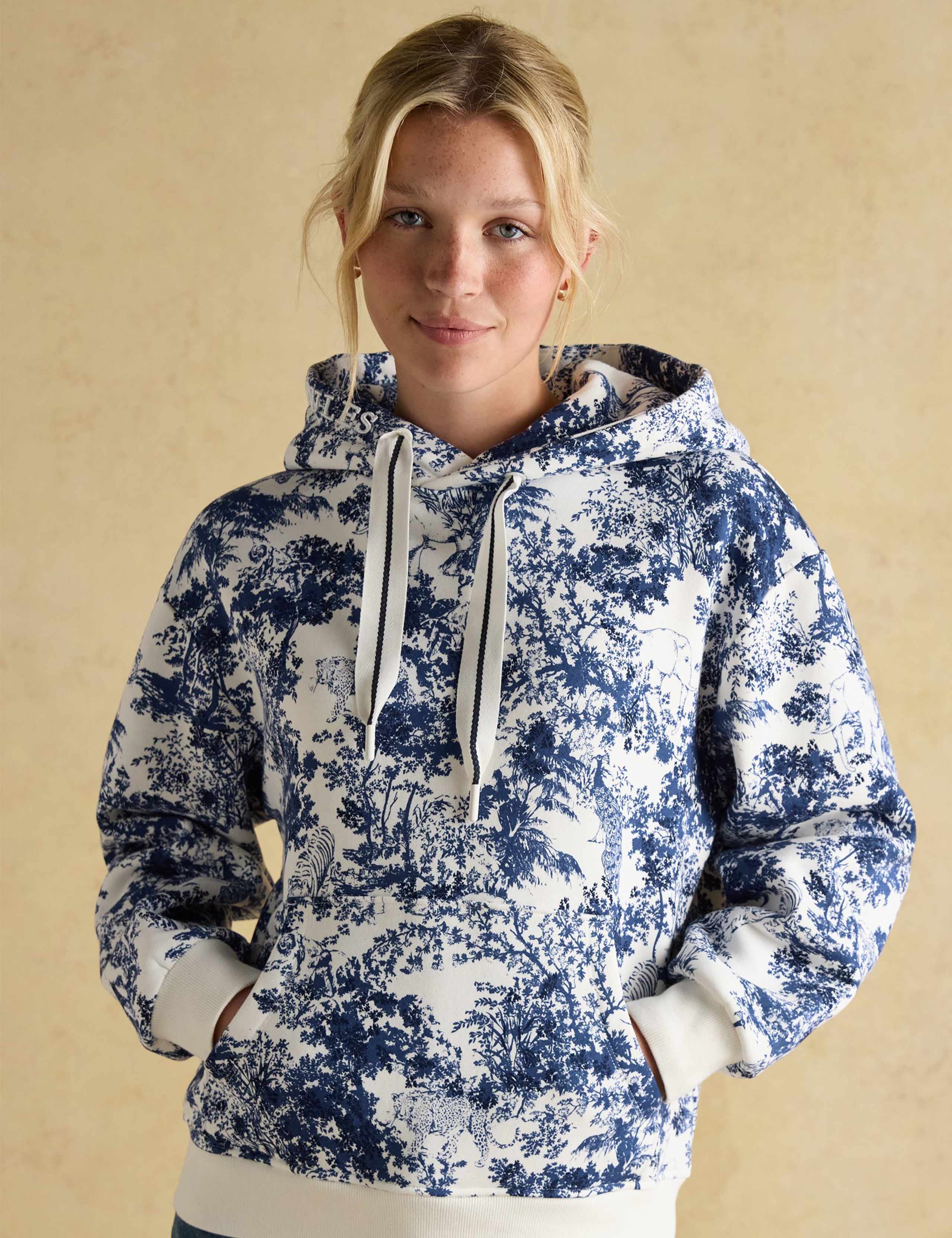 Cotton Rich Safari Print Hoodie 1 of 7