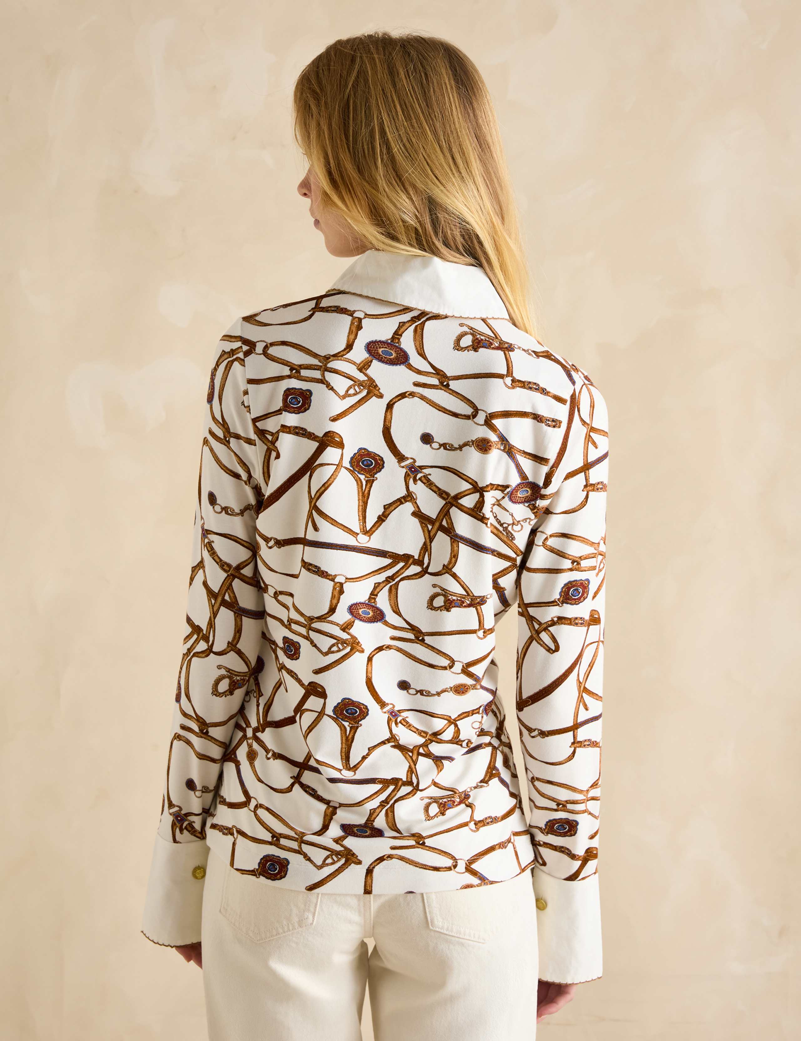 Printed Collared Top 2 of 5