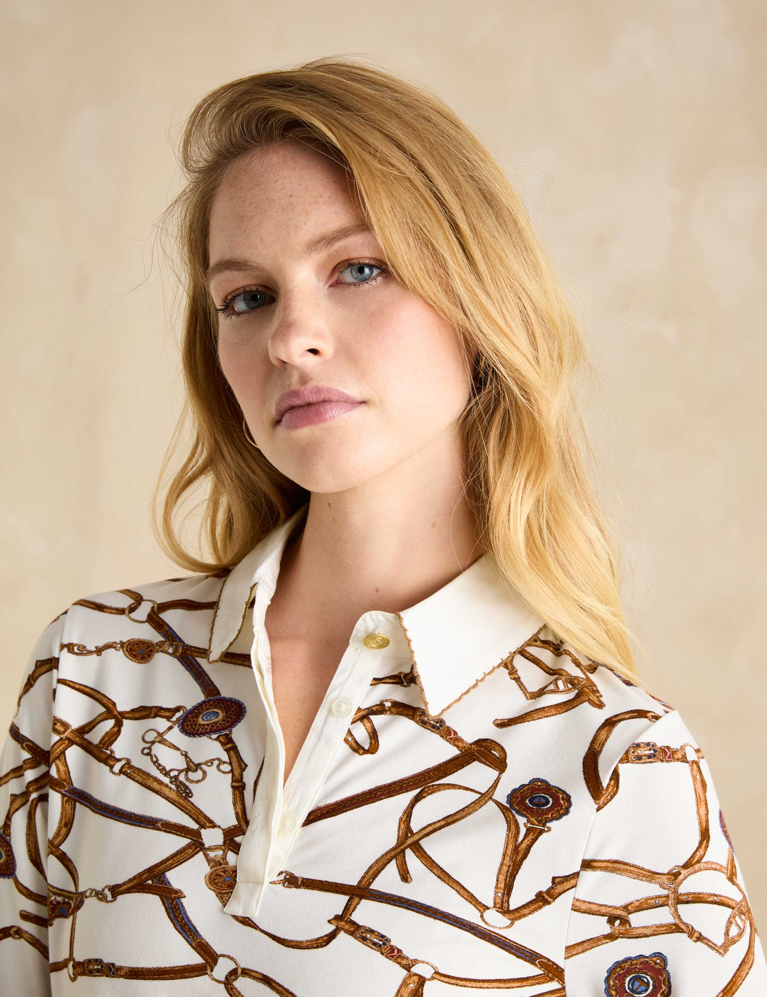 Printed Collared Top 4 of 5