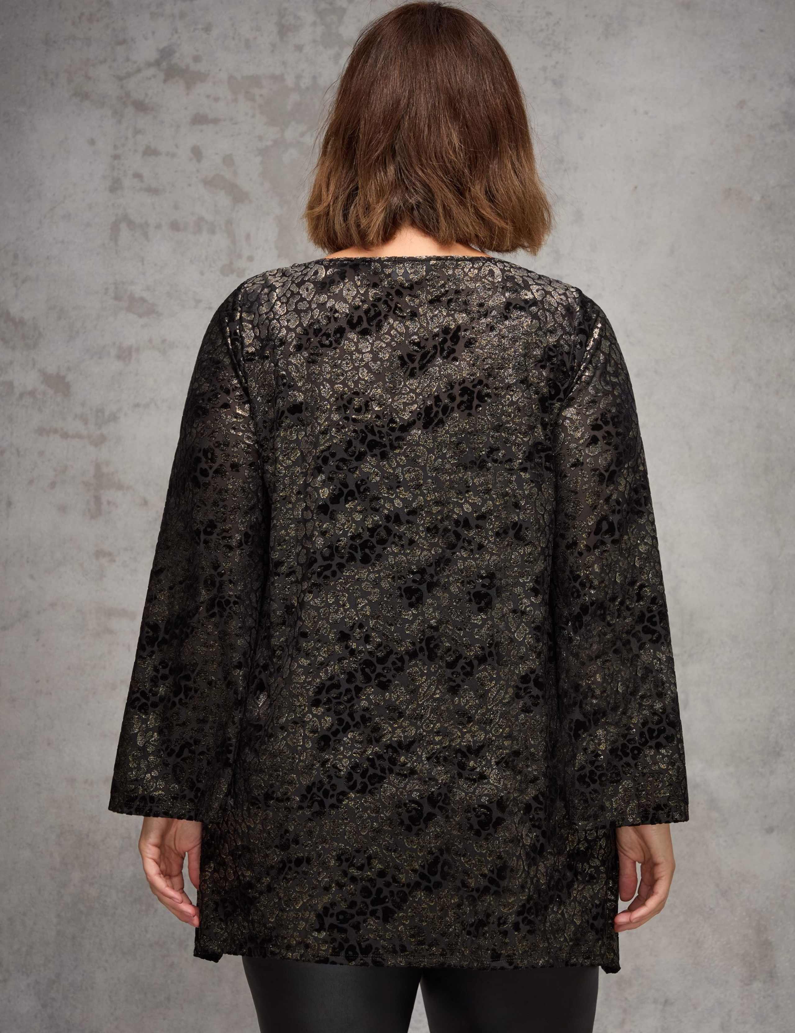 Jacquard Burnout Hanky Hem Tunic 4 of 4