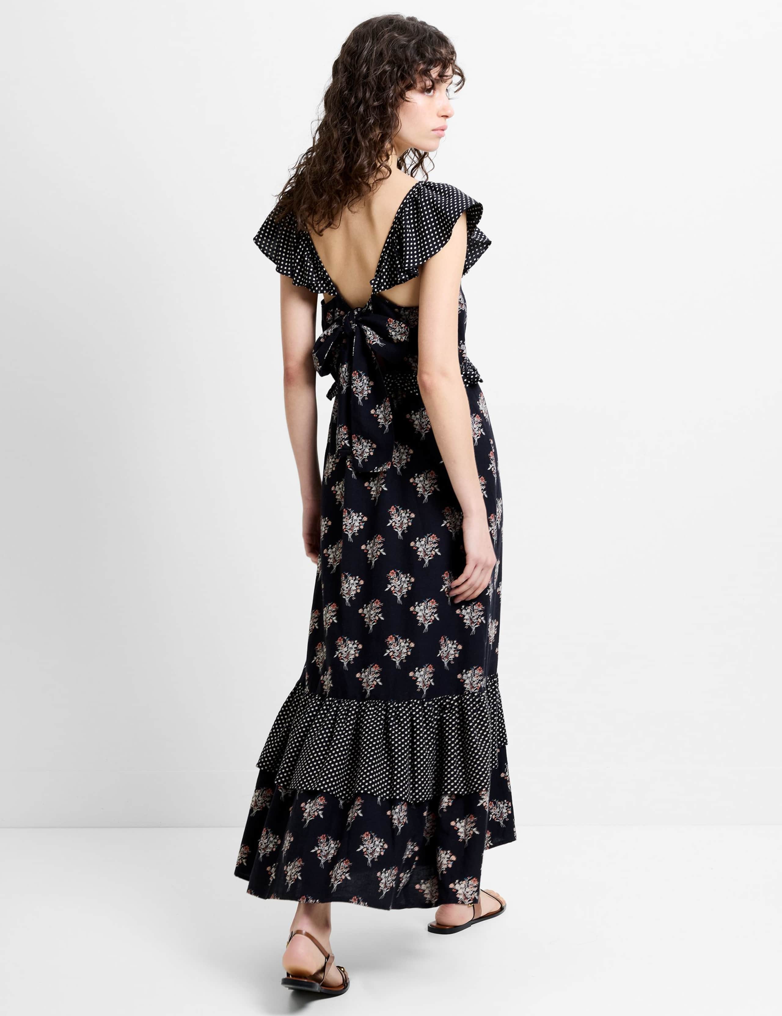 Cotton Blend Midaxi Tiered Dress 3 of 6