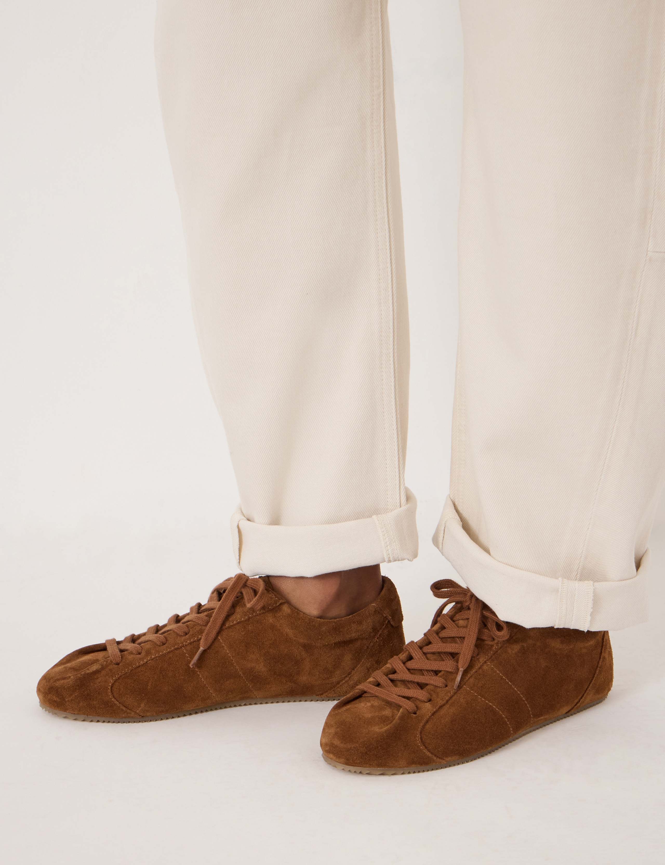 Suede Lace Up Trainers 3 of 5