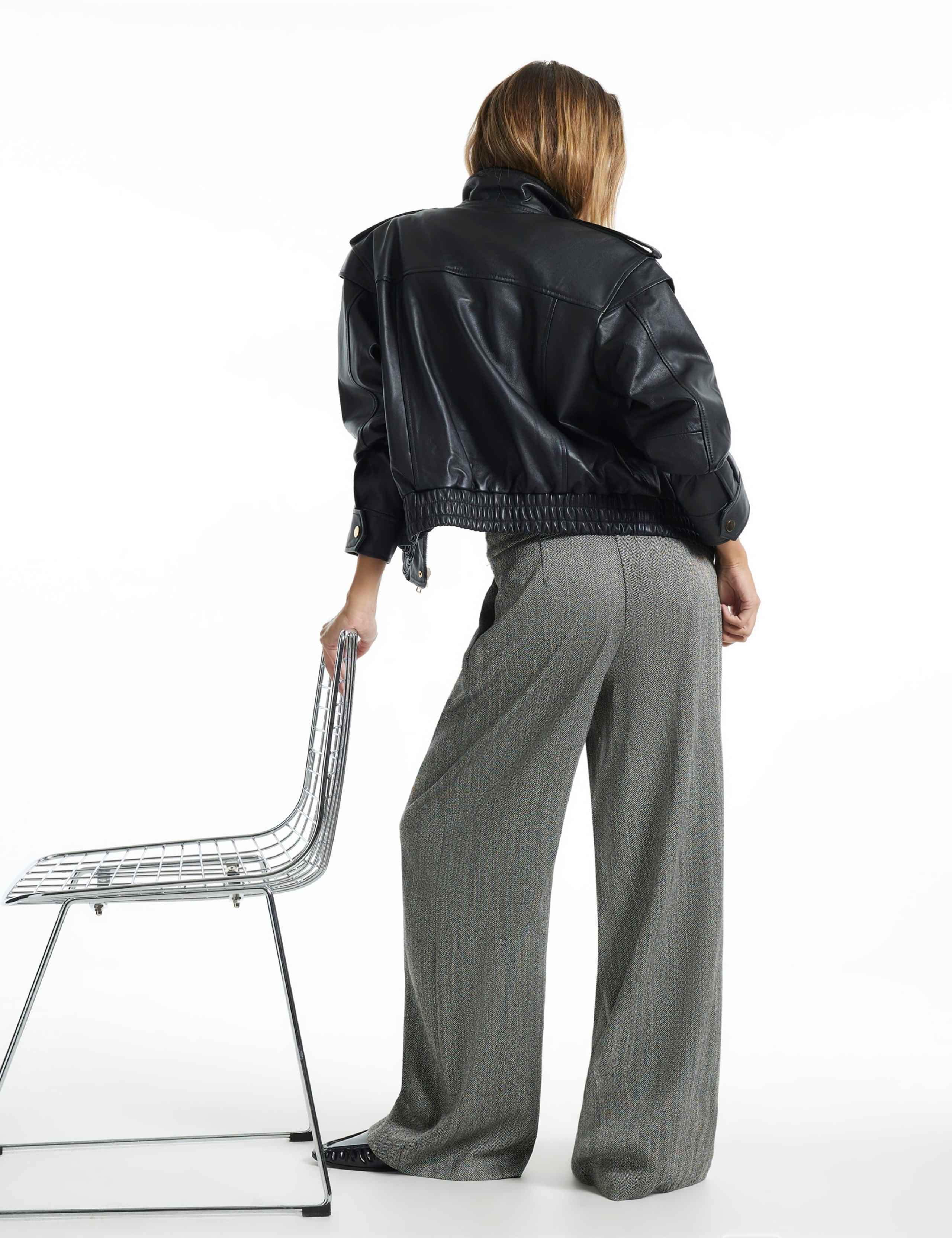 Marl Wide Leg Trousers 3 of 4