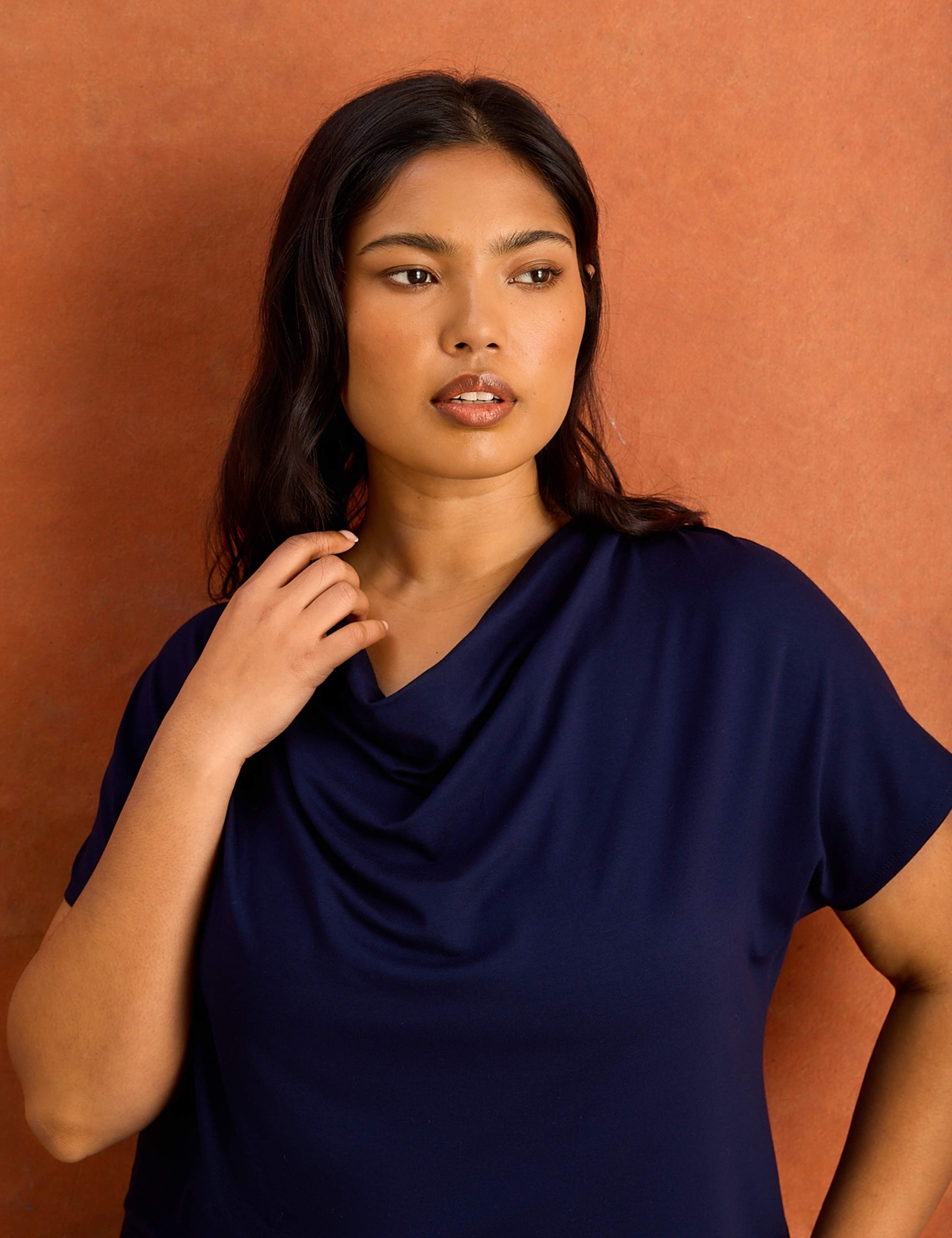 Jersey Cowl Neck Top 4 of 4