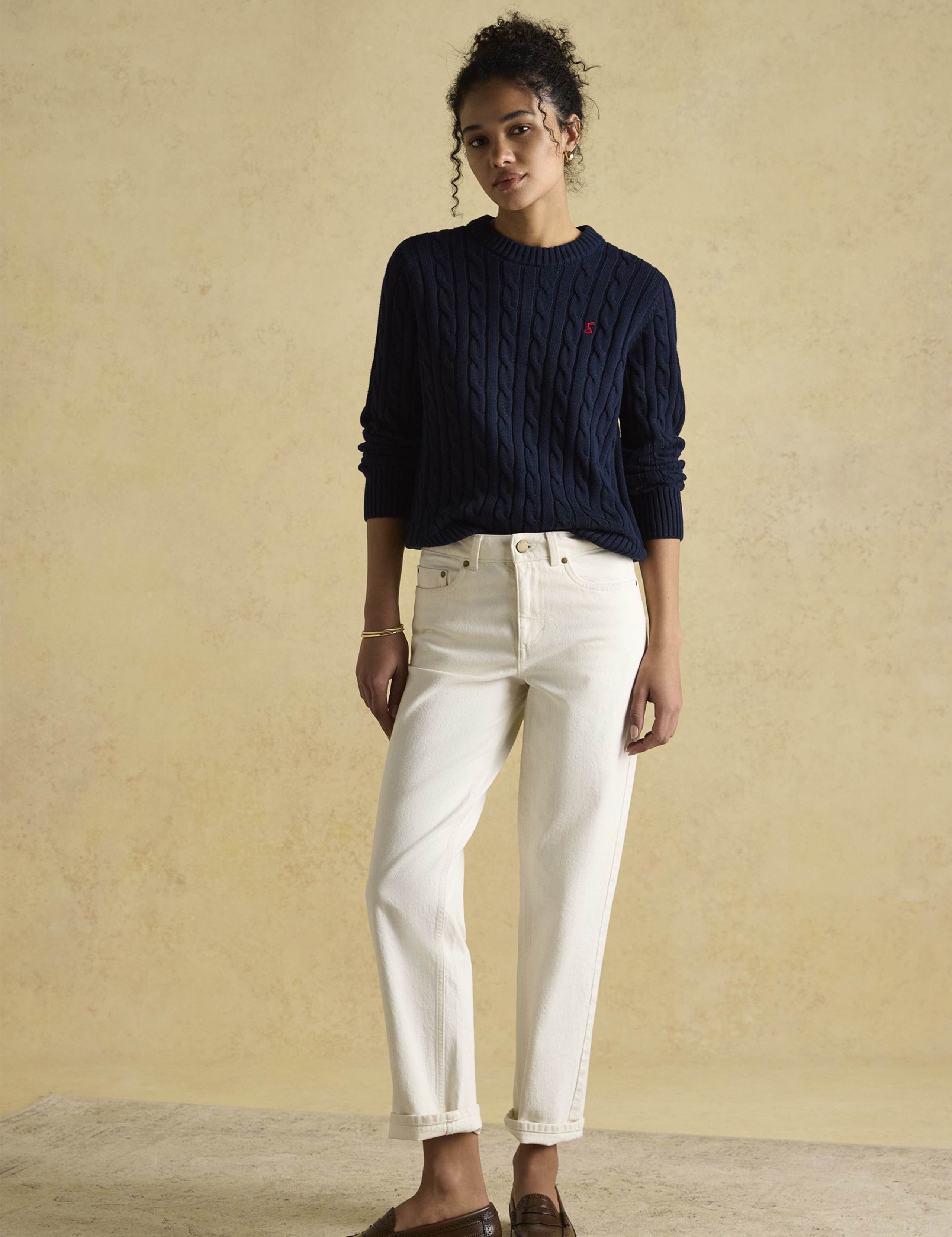 Pure Cotton Cable Knit Jumper 3 of 6