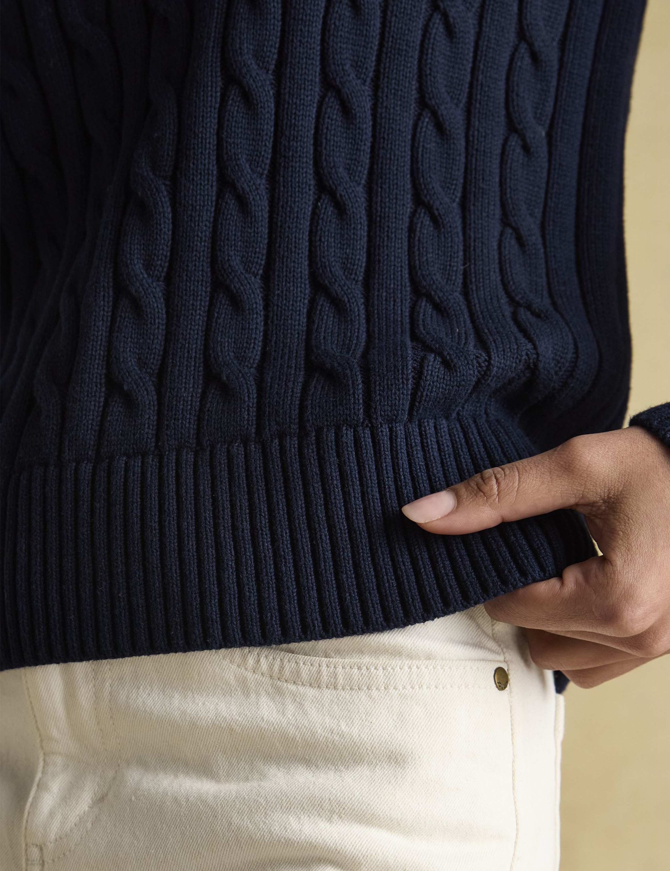 Pure Cotton Cable Knit Jumper 6 of 6