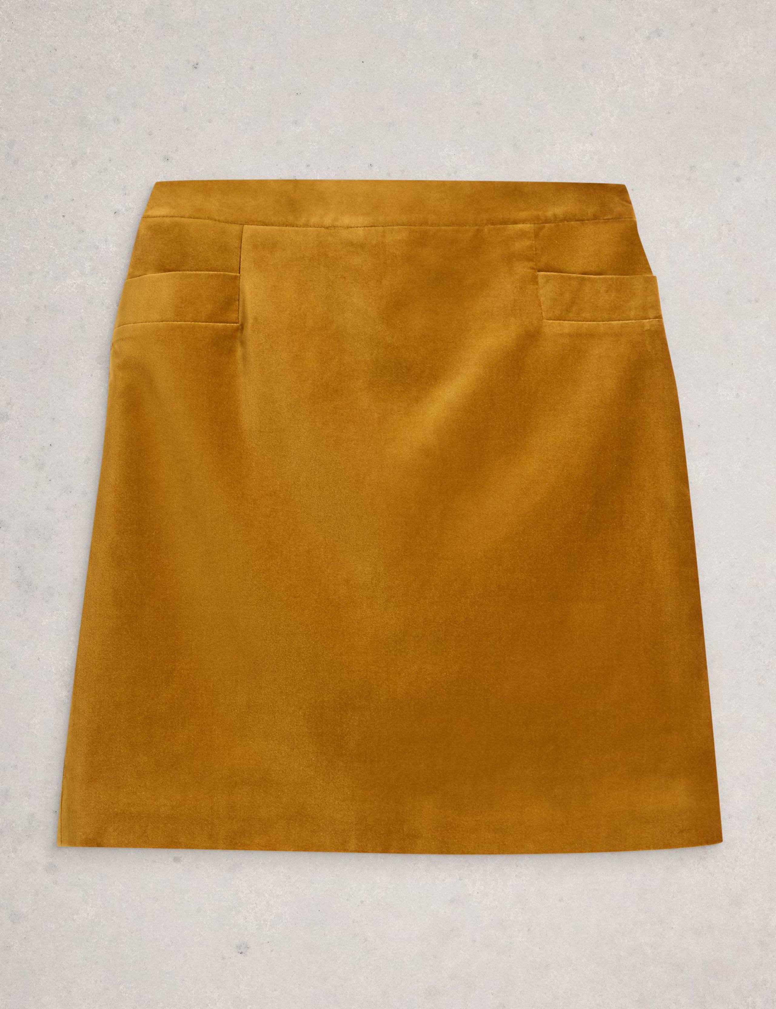 Velvet Knee Length A-Line Skirt 2 of 6
