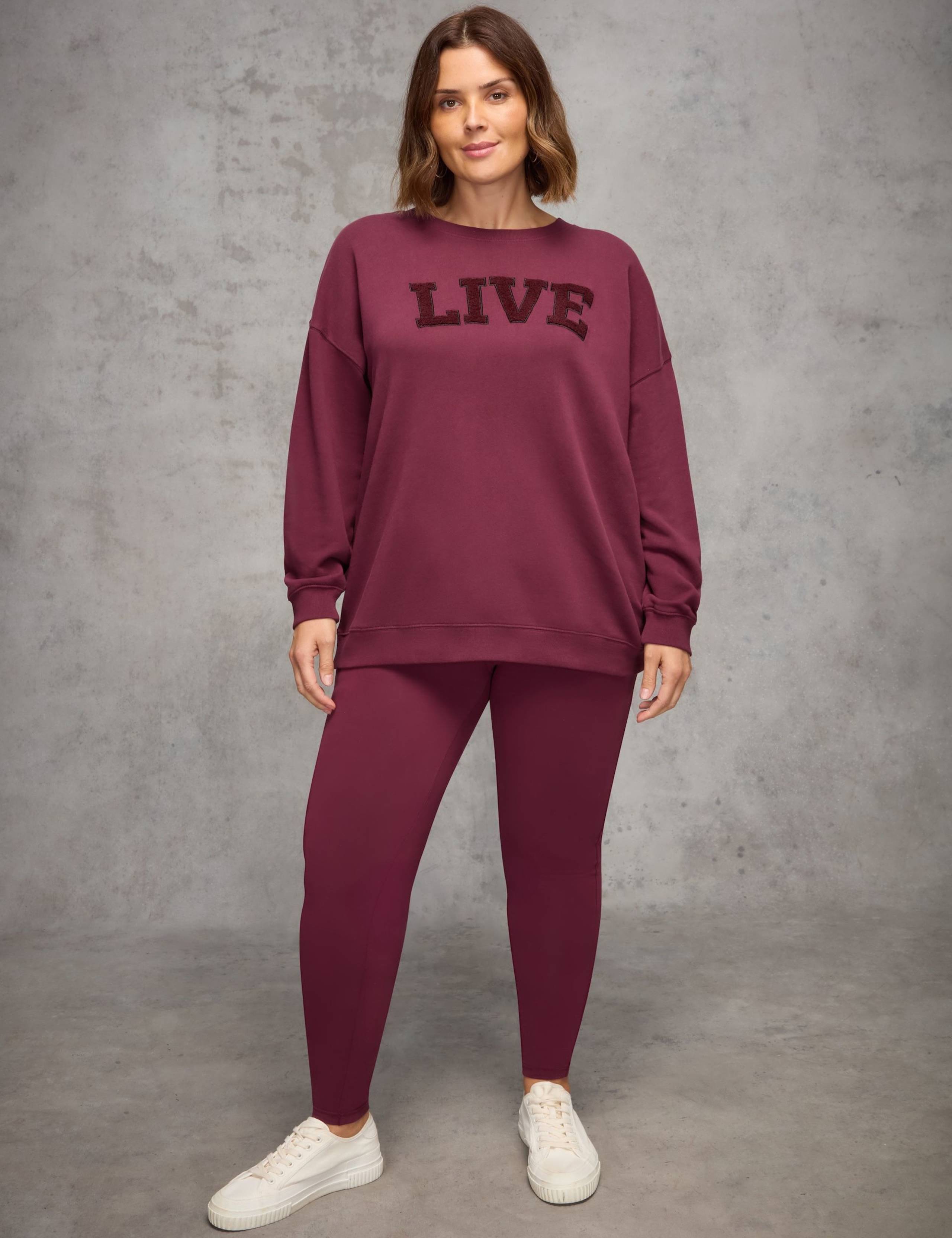 Pure Cotton Live Slogan Sweatshirt 1 of 3