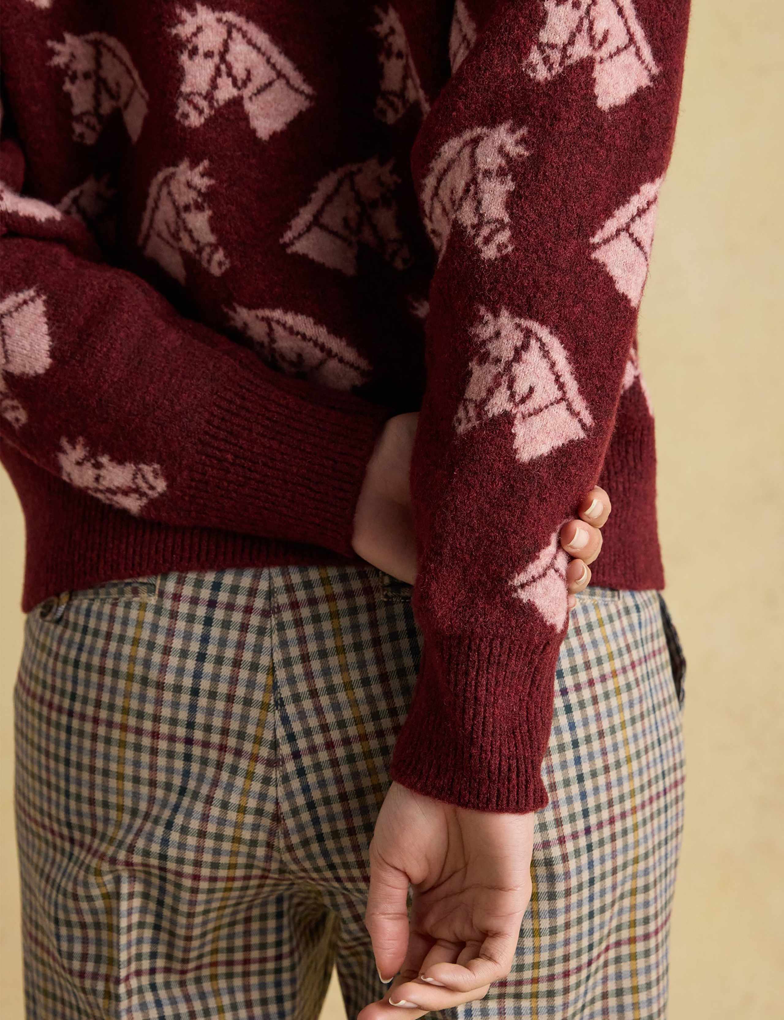 Tally Ho Crew Neck Jumper with Wool 7 of 7