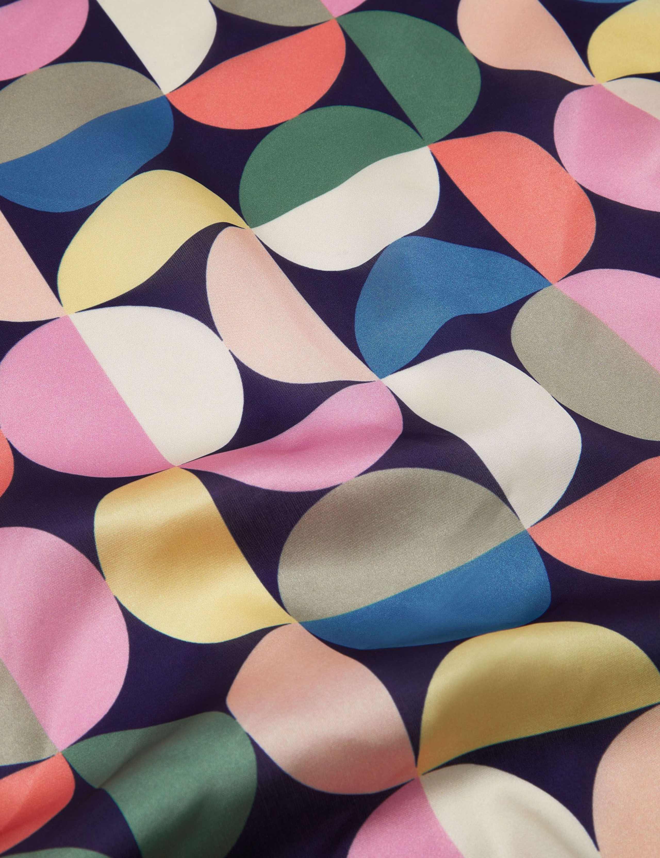 Satin Geometric Square Scarf 2 of 2