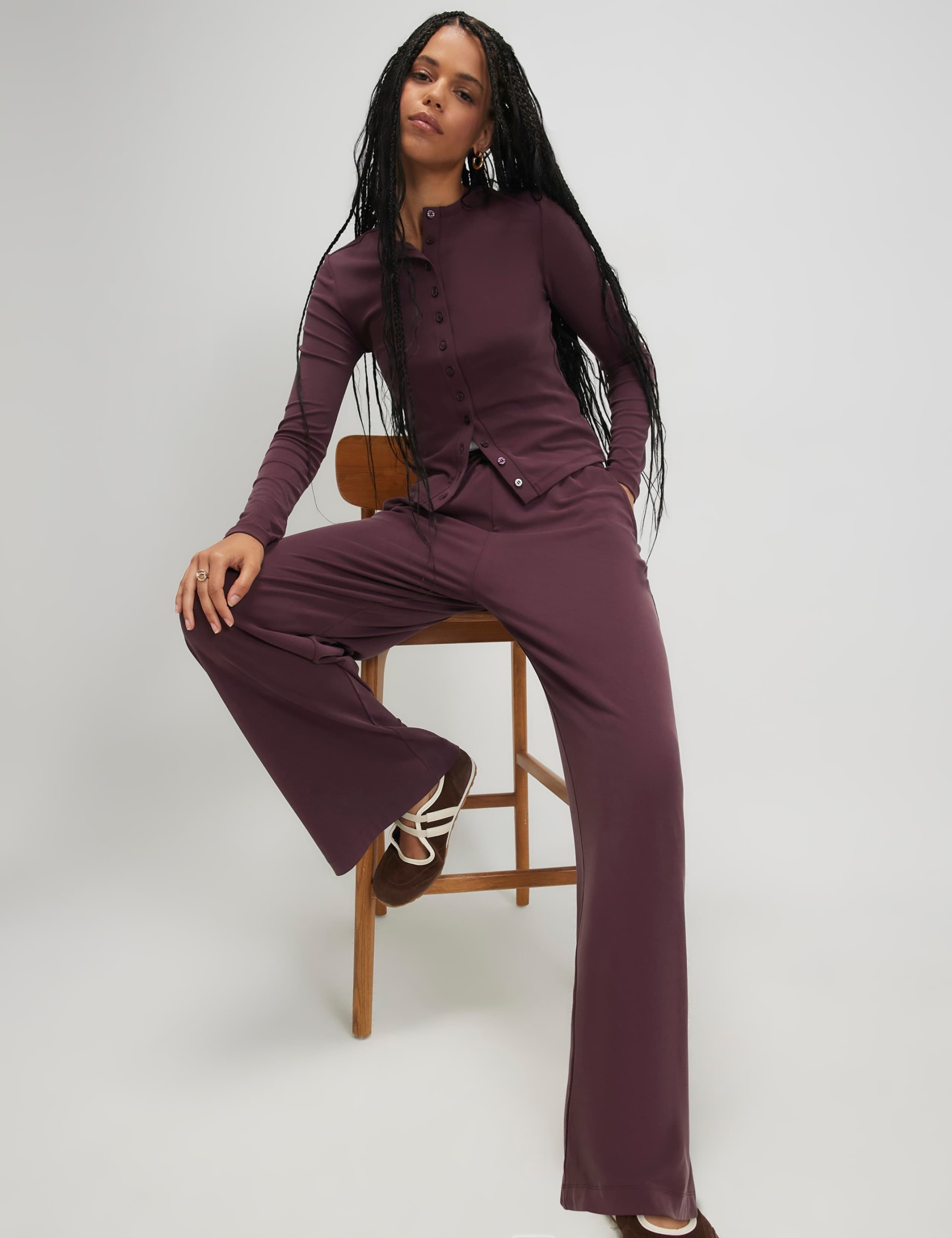 Drawstring Wide Leg Trousers 2 of 6