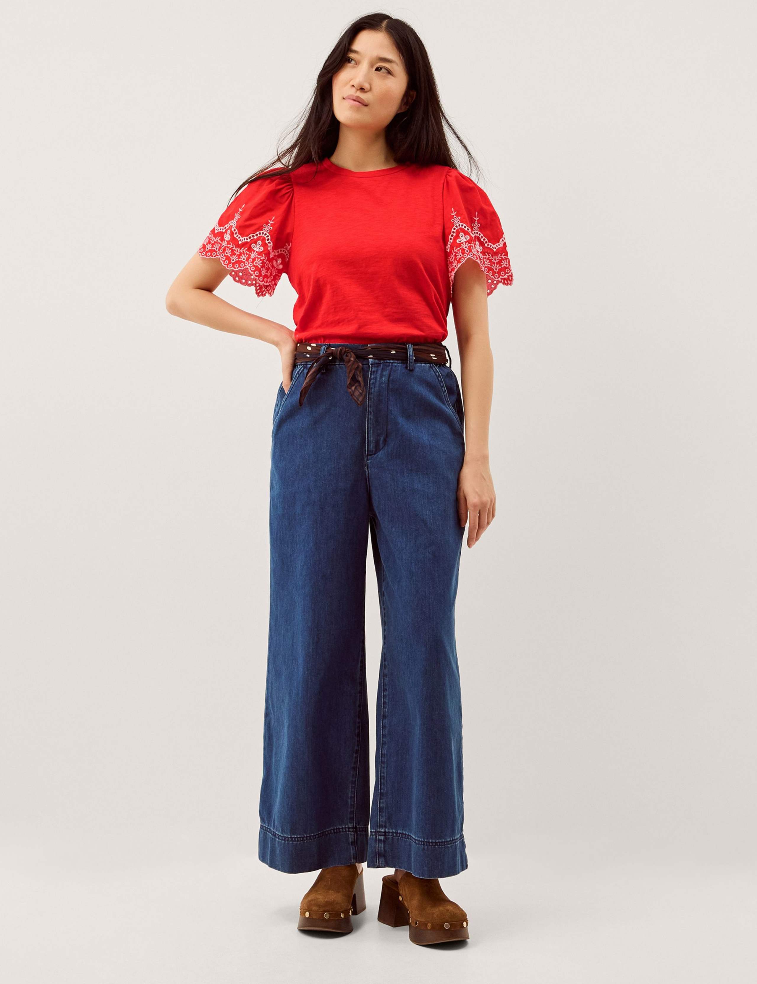 Pure Cotton Broderie T-Shirt 5 of 5