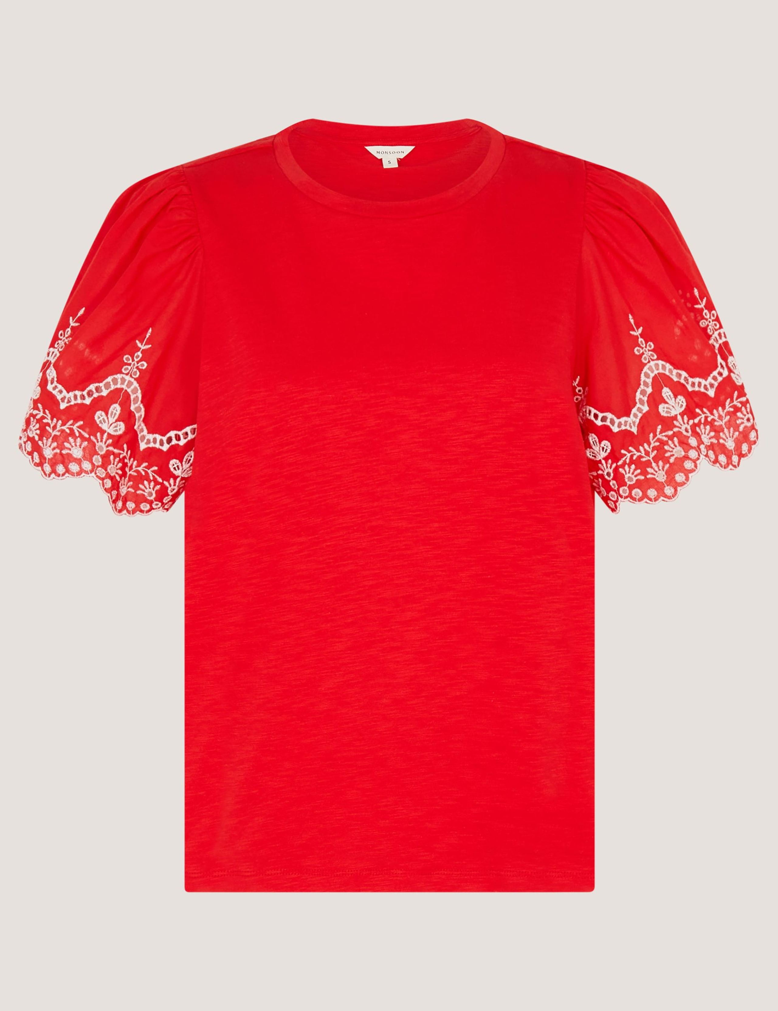 Pure Cotton Broderie T-Shirt 2 of 5