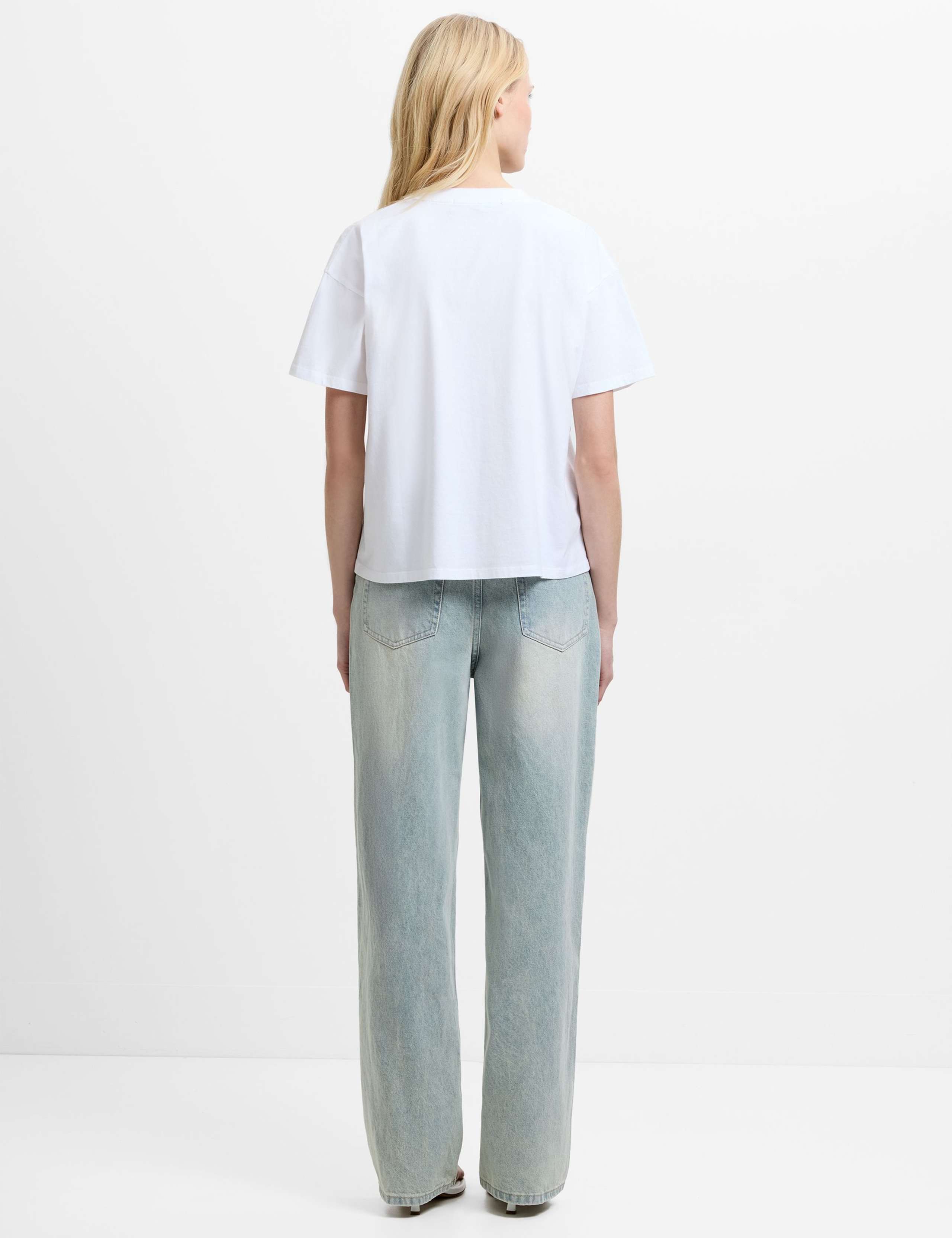 Pure Cotton Crepe Ruffle T-Shirt 4 of 5