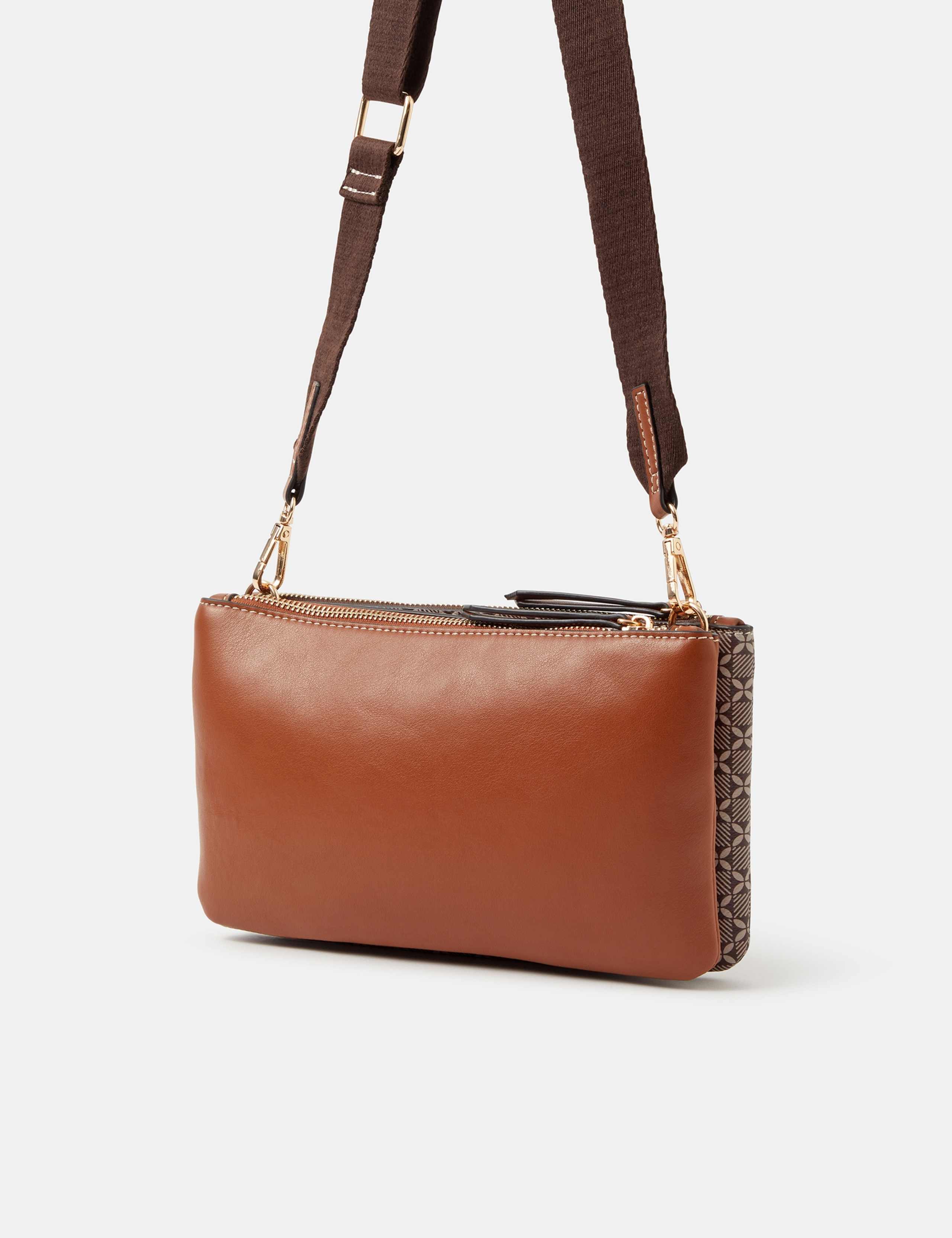 Geometric Print Crossbody Bag 2 of 4