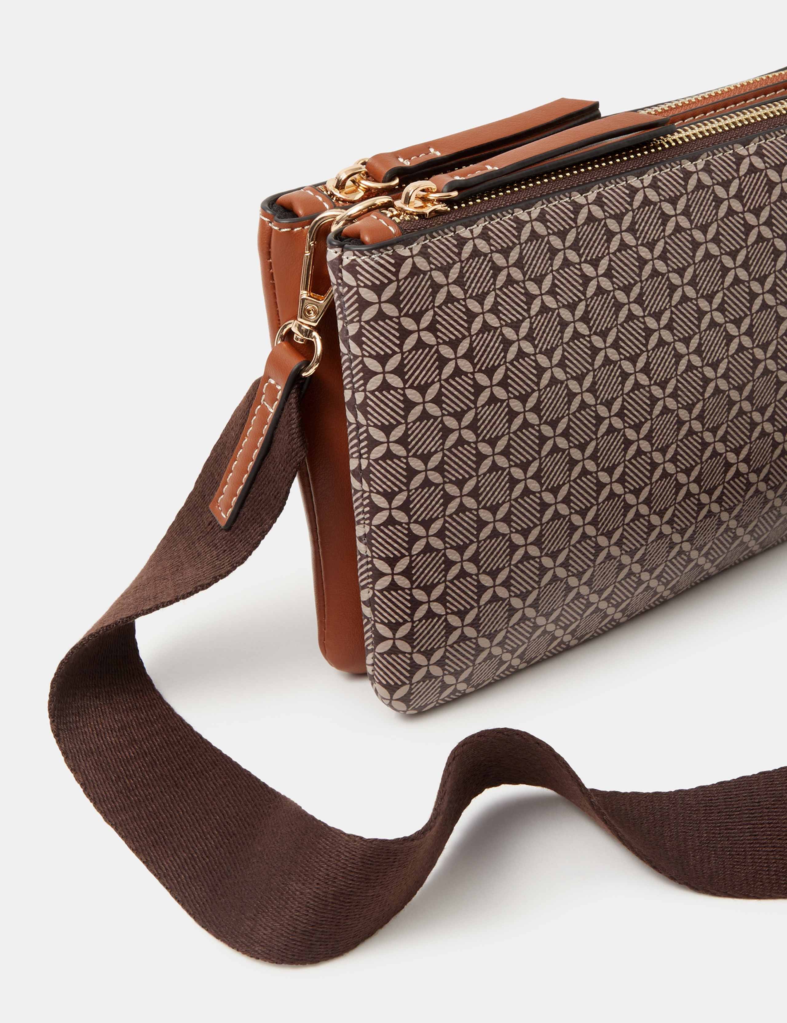 Geometric Print Crossbody Bag 4 of 4