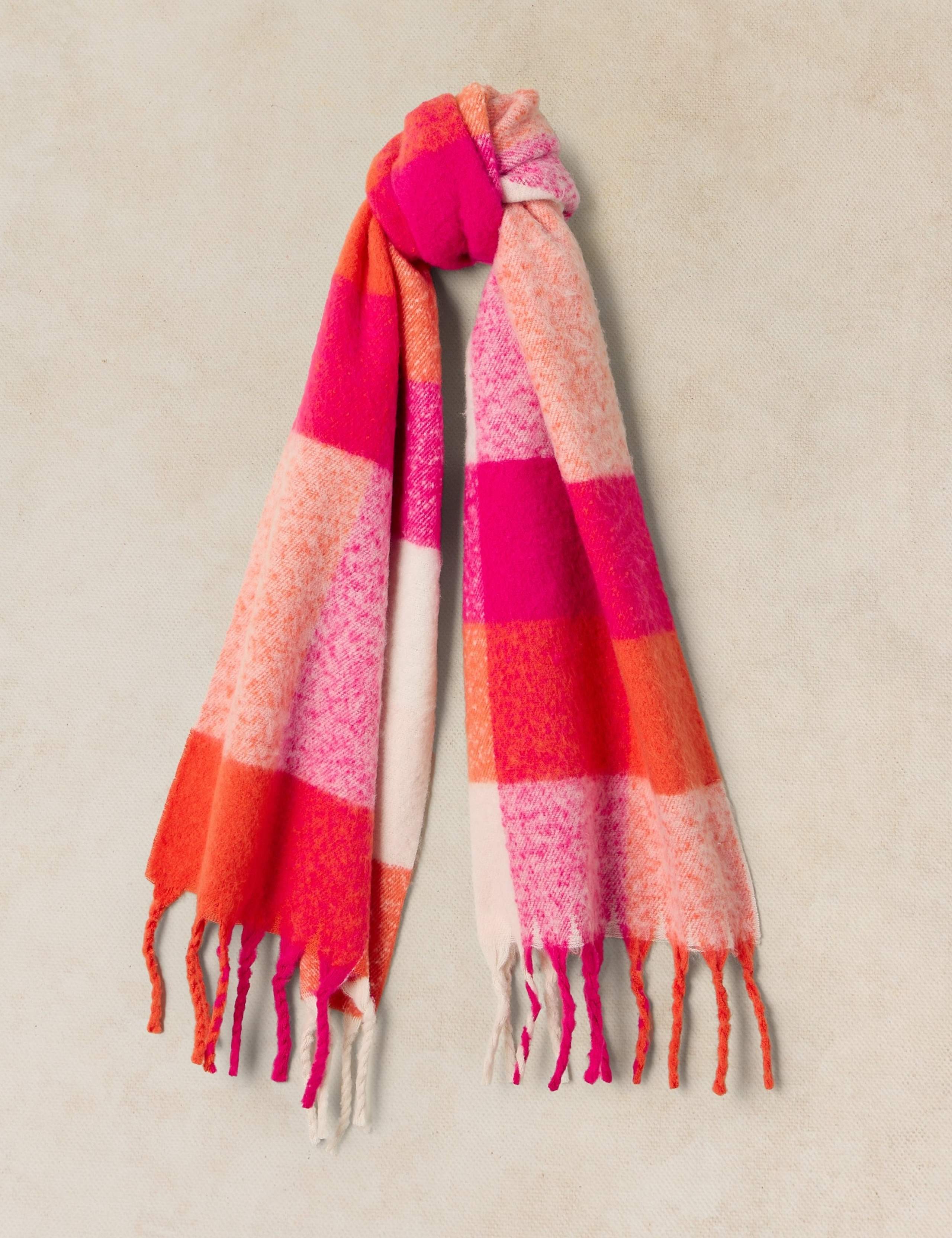 Shelley Brushed Checked Scarf 1 of 3