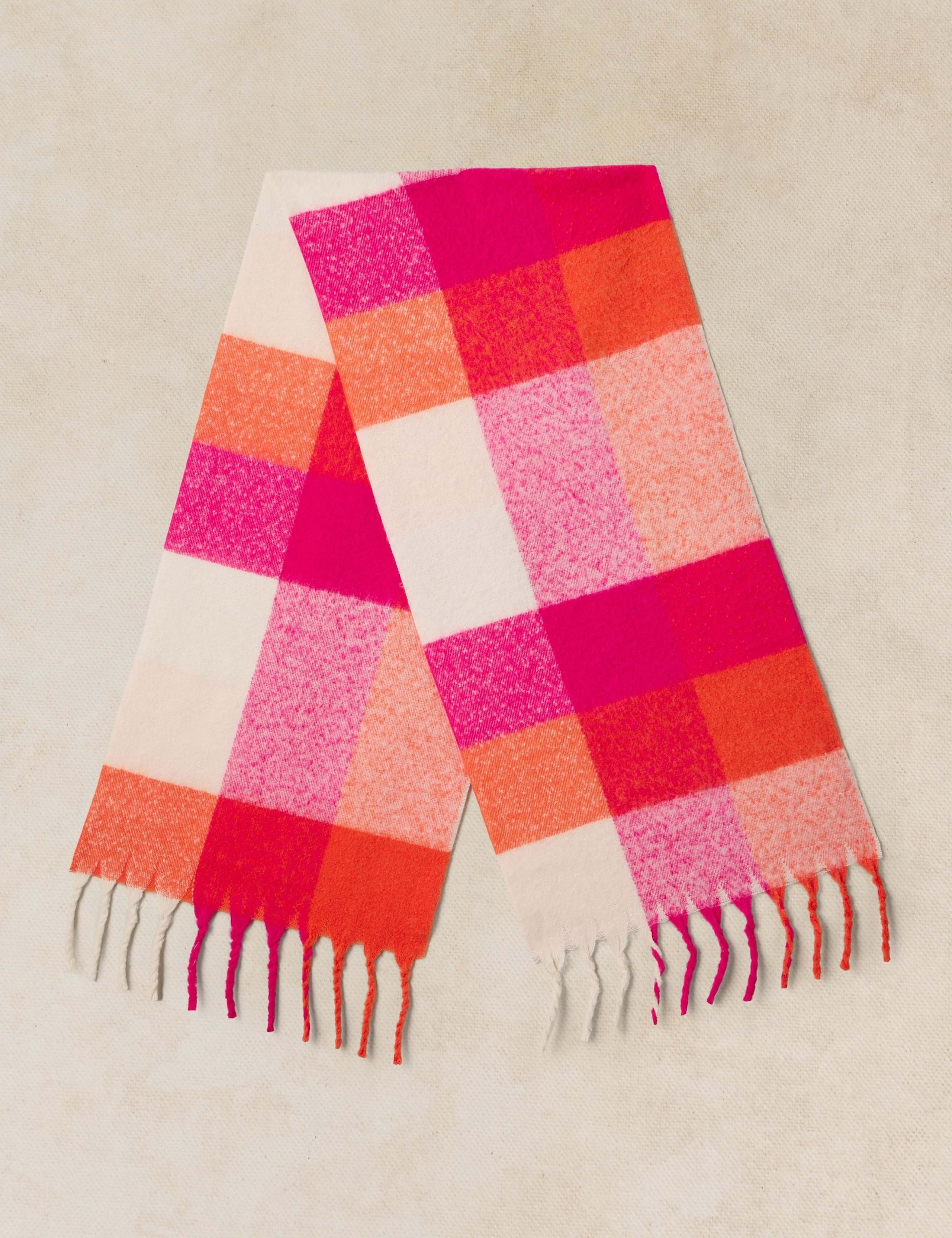 Shelley Brushed Checked Scarf 2 of 3