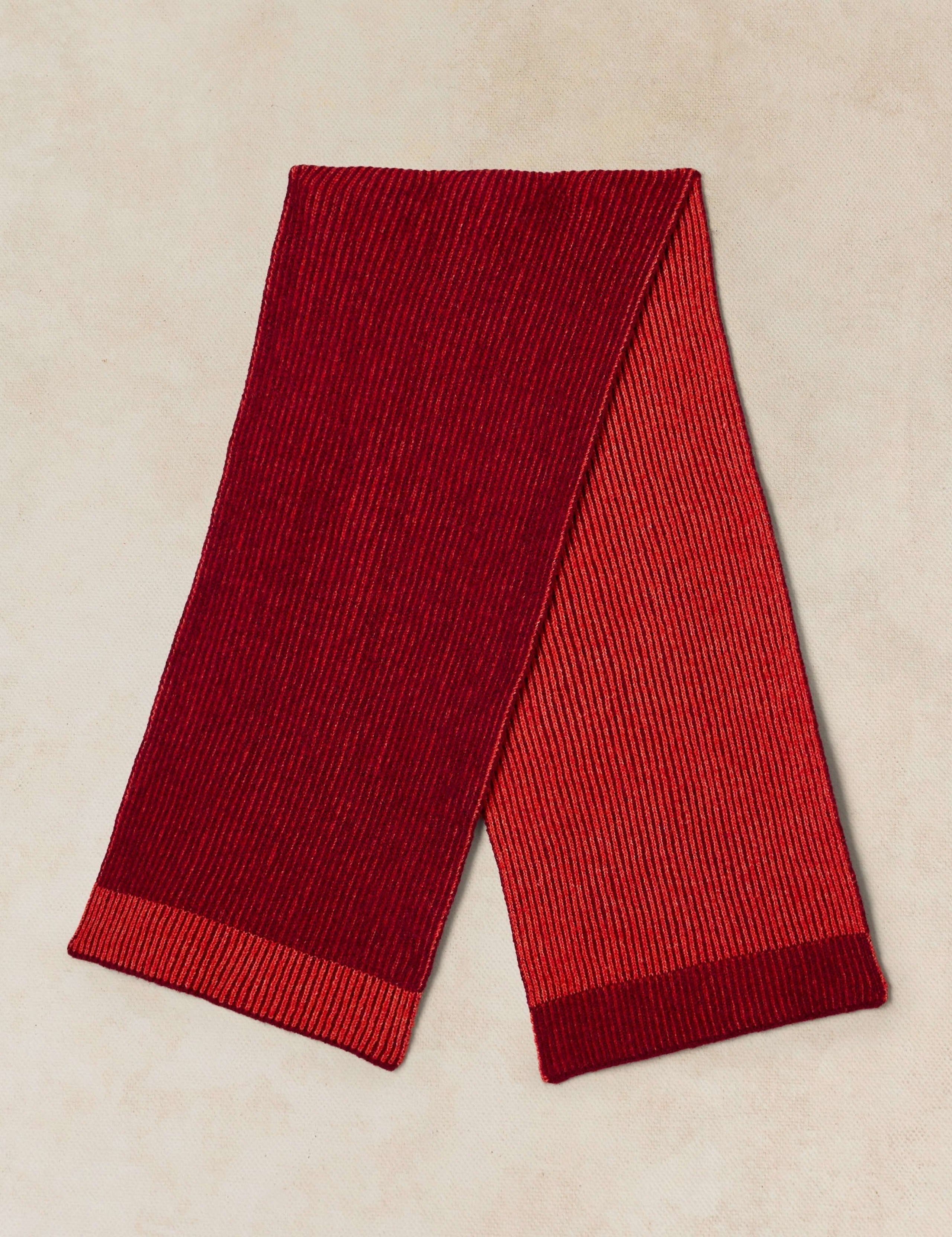Two Tone Ribbed Scarf 2 of 3