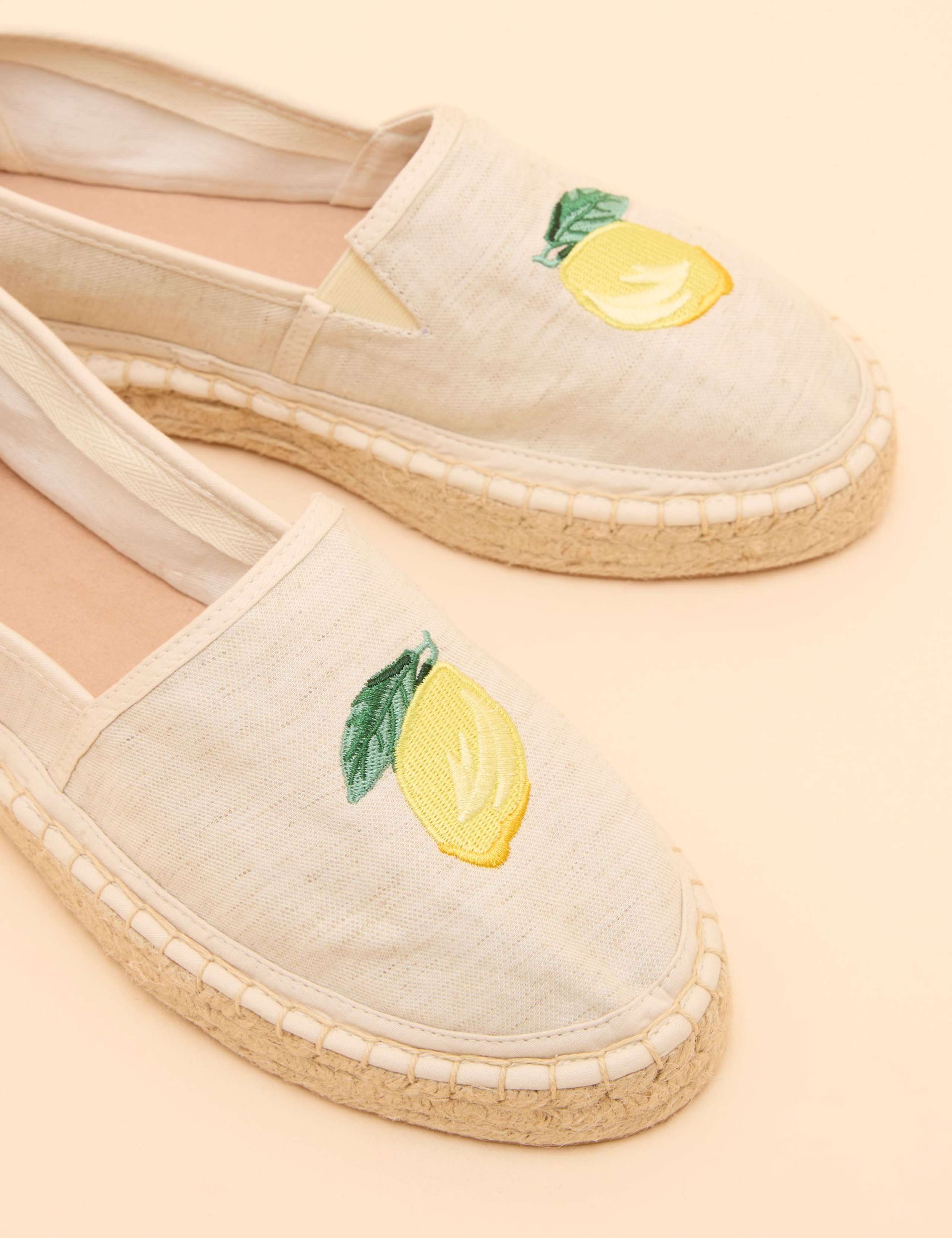 Canvas Striped Flat Espadrilles 4 of 4