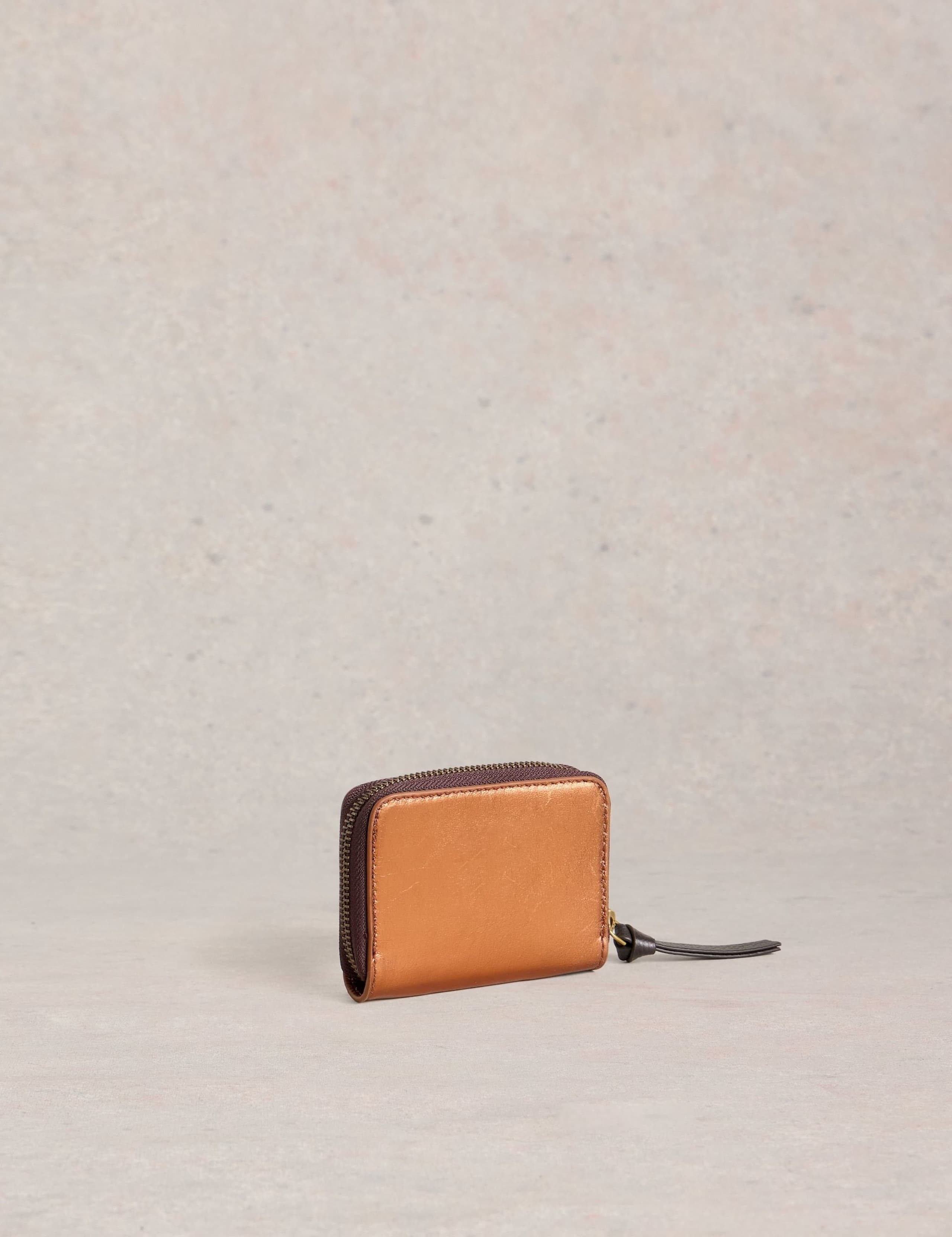 Leather Zip Around Purse 4 of 4