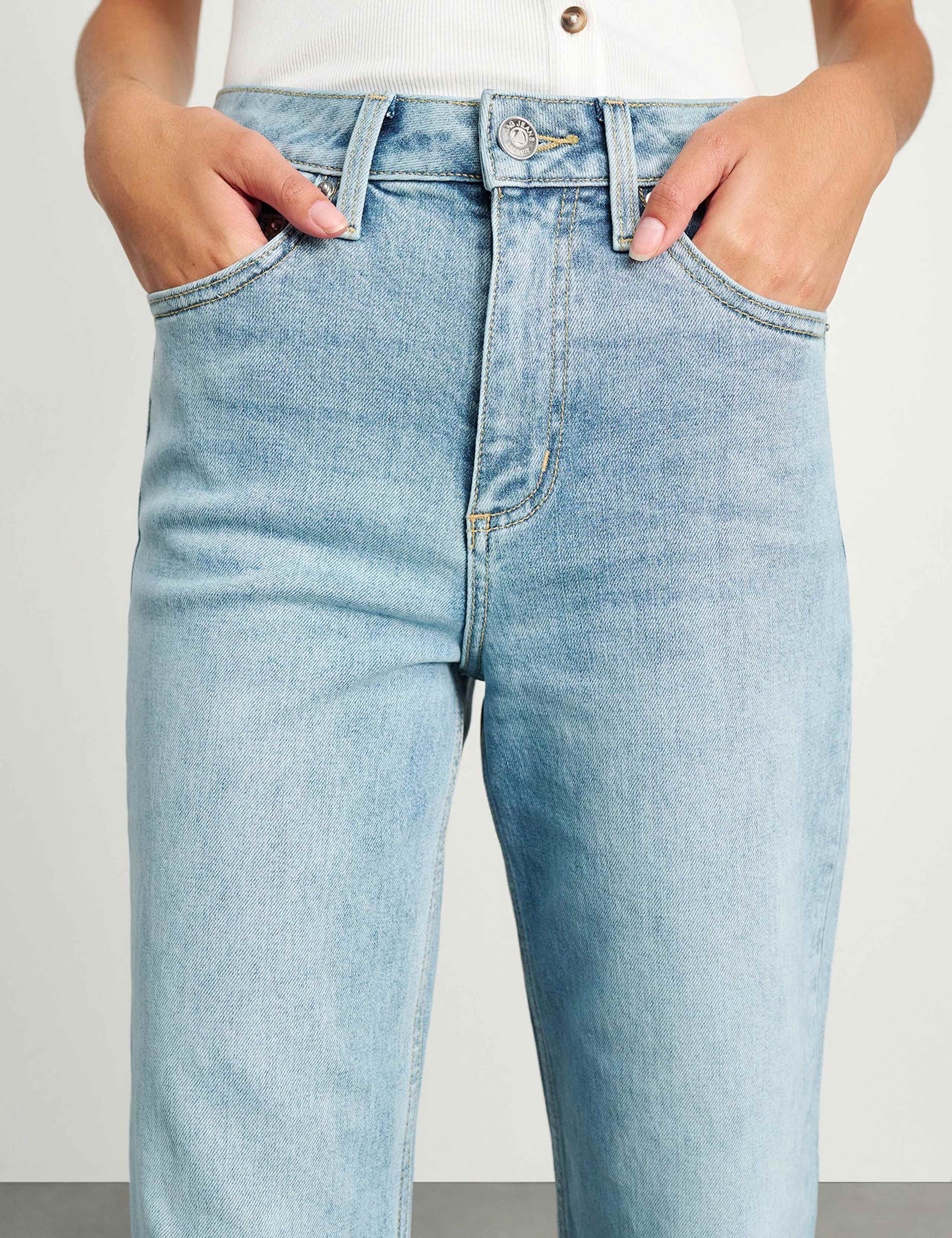 Mid Rise Wide Leg Jeans 2 of 7