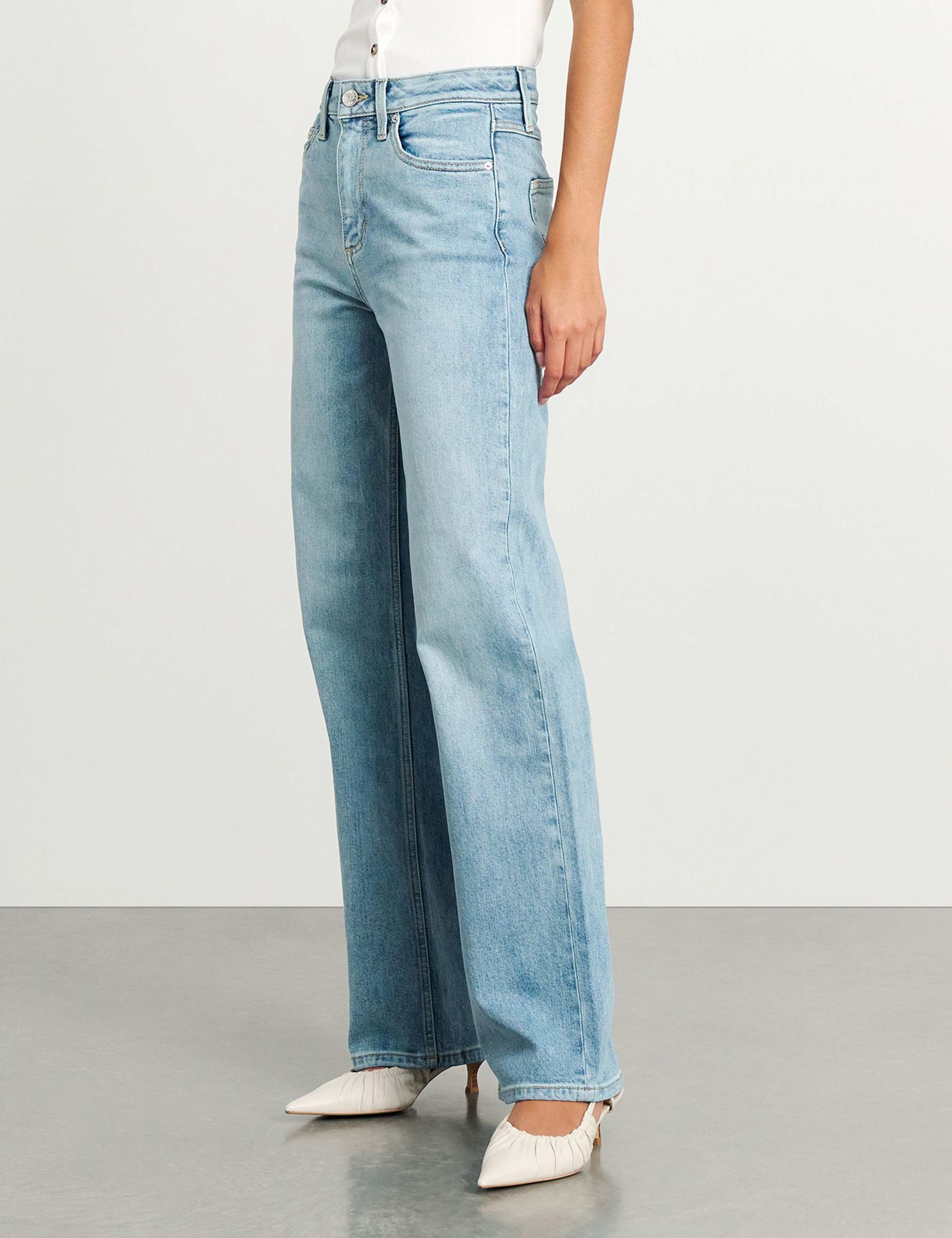 Mid Rise Wide Leg Jeans 6 of 7