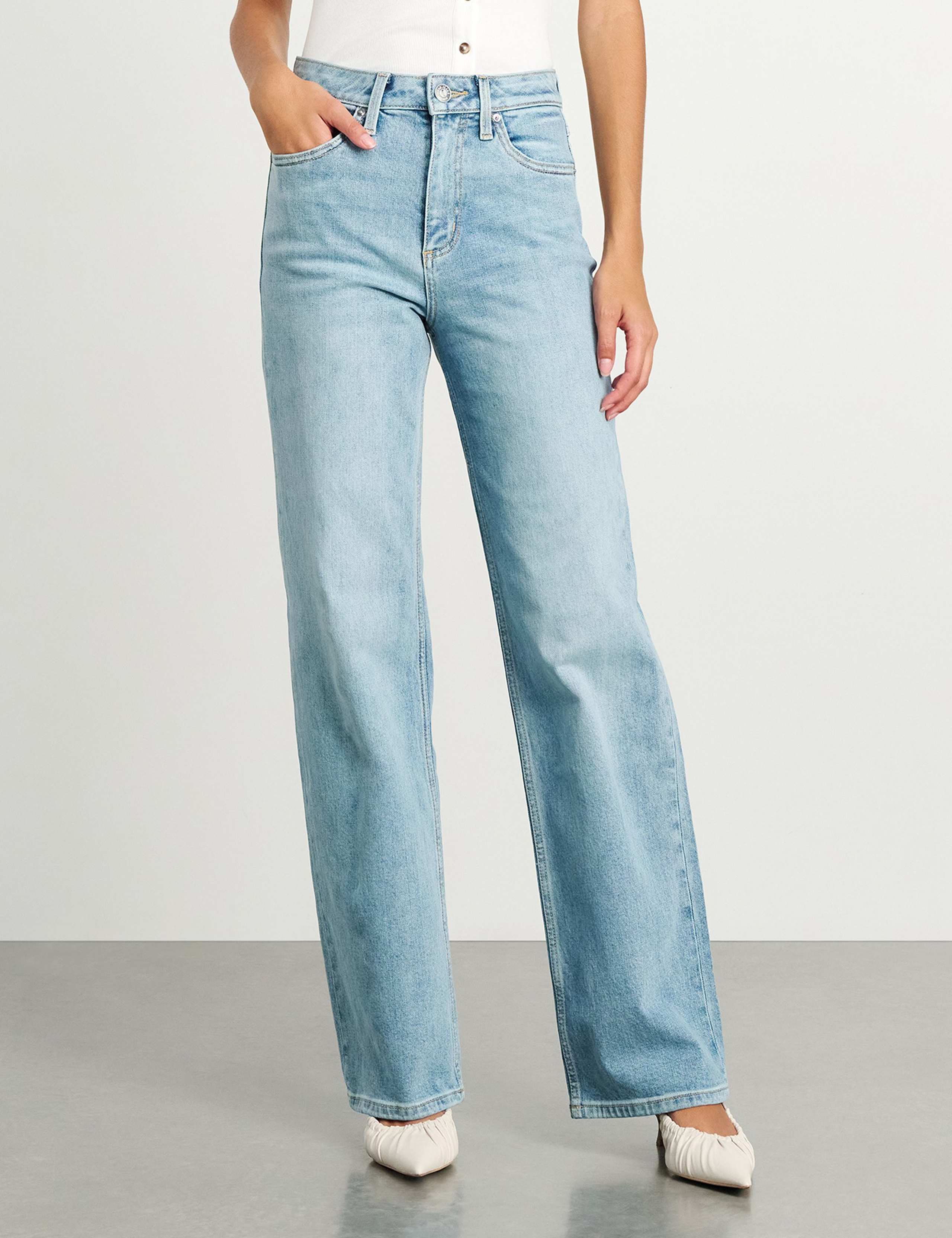 Mid Rise Wide Leg Jeans 7 of 7