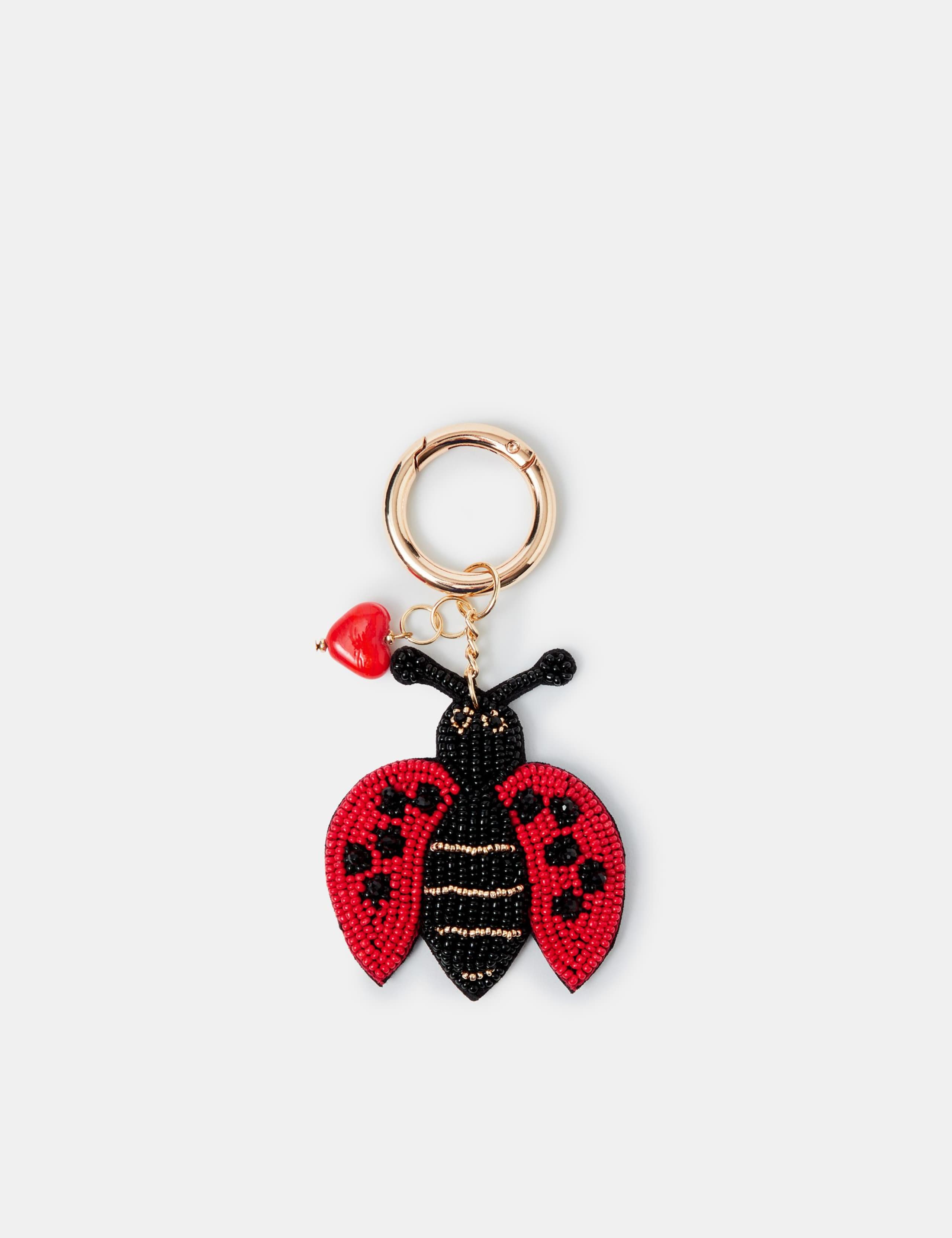 Beaded Love Bug Bag Charm 1 of 4