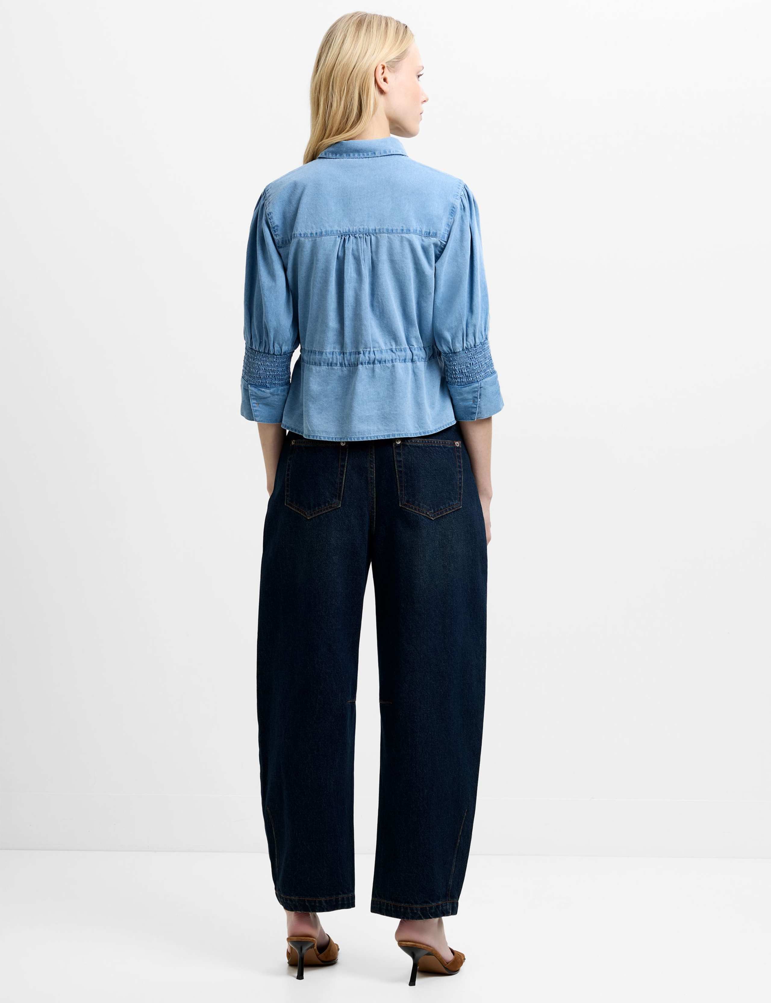 Pure Cotton Collared Drawstring Shirt 4 of 5