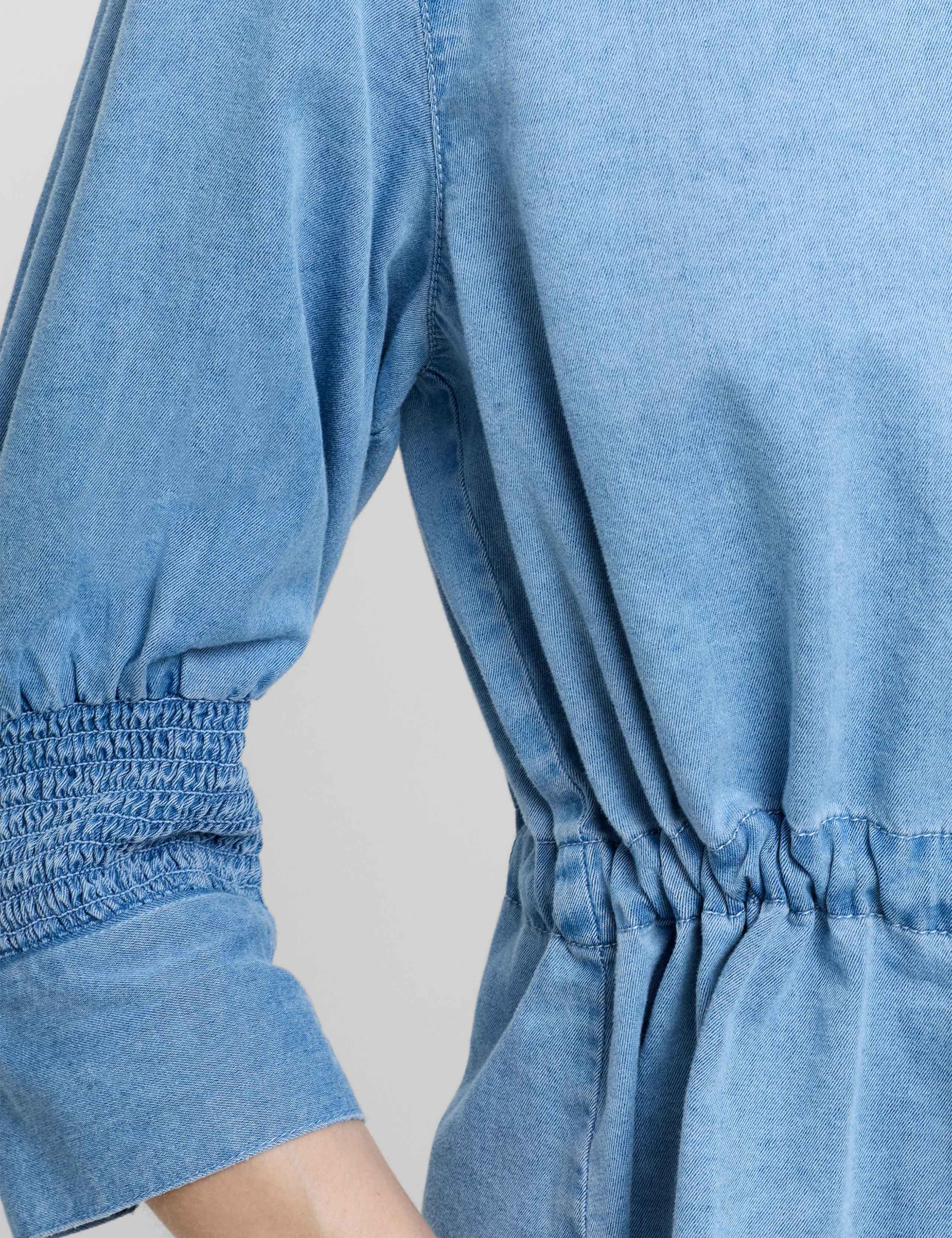 Pure Cotton Collared Drawstring Shirt 5 of 5