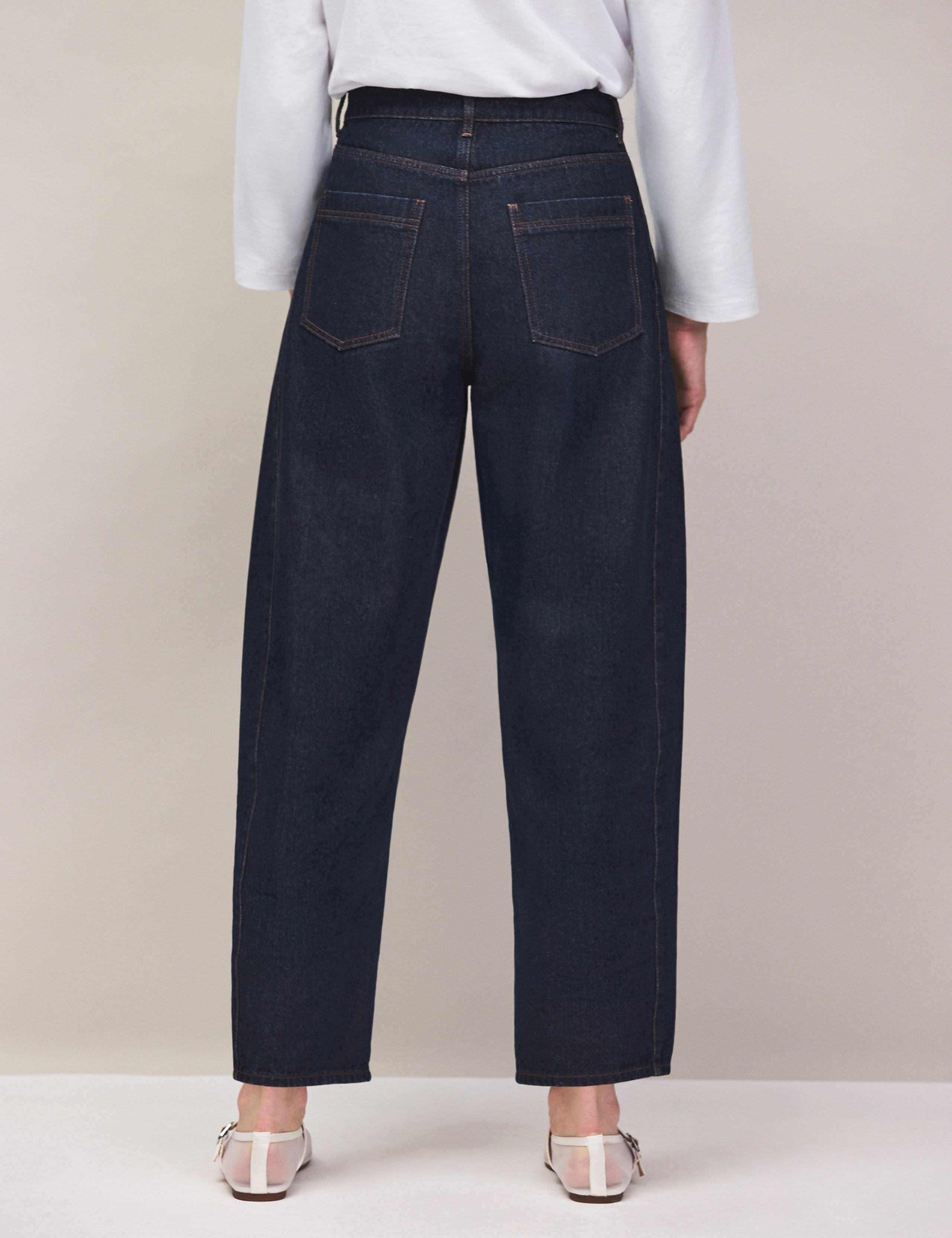 Mid Rise Barrel Leg Ankle Grazer Jeans 7 of 7
