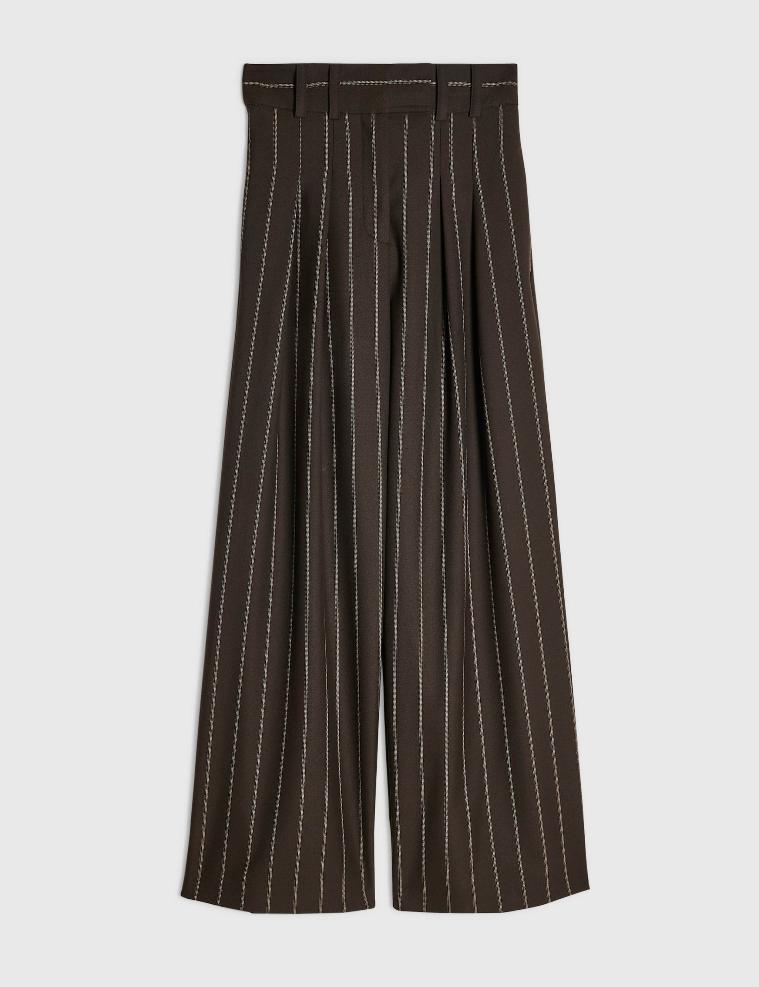 Striped Elasticated Waist Wide Leg Trousers 5 of 5