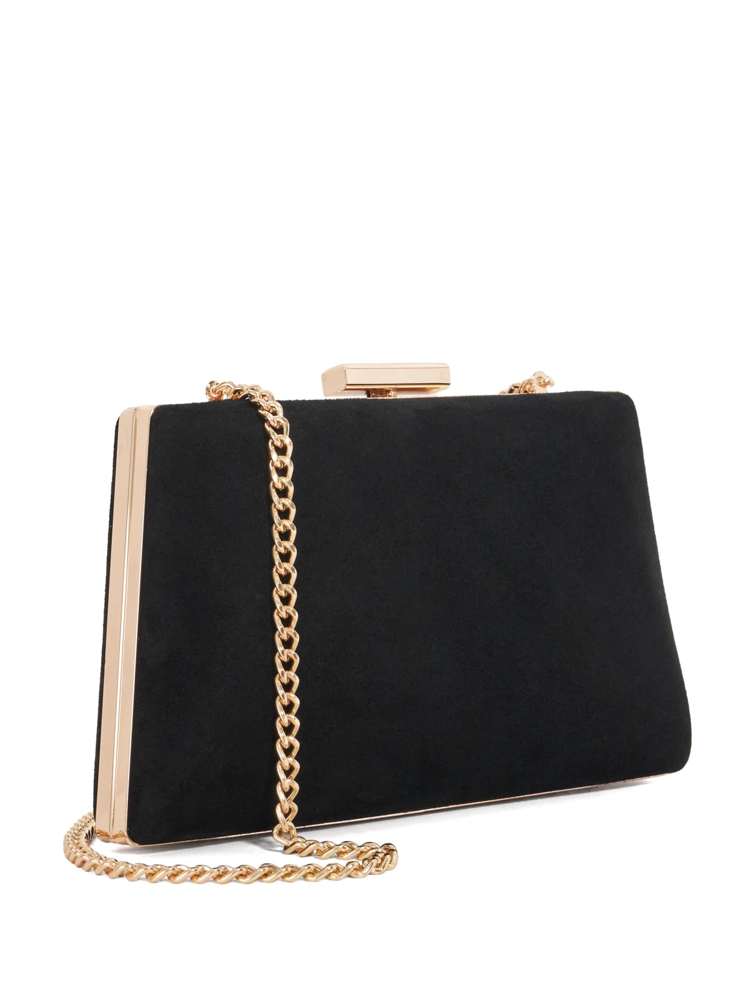 Leather Angled Frame Clutch Bag 3 of 6