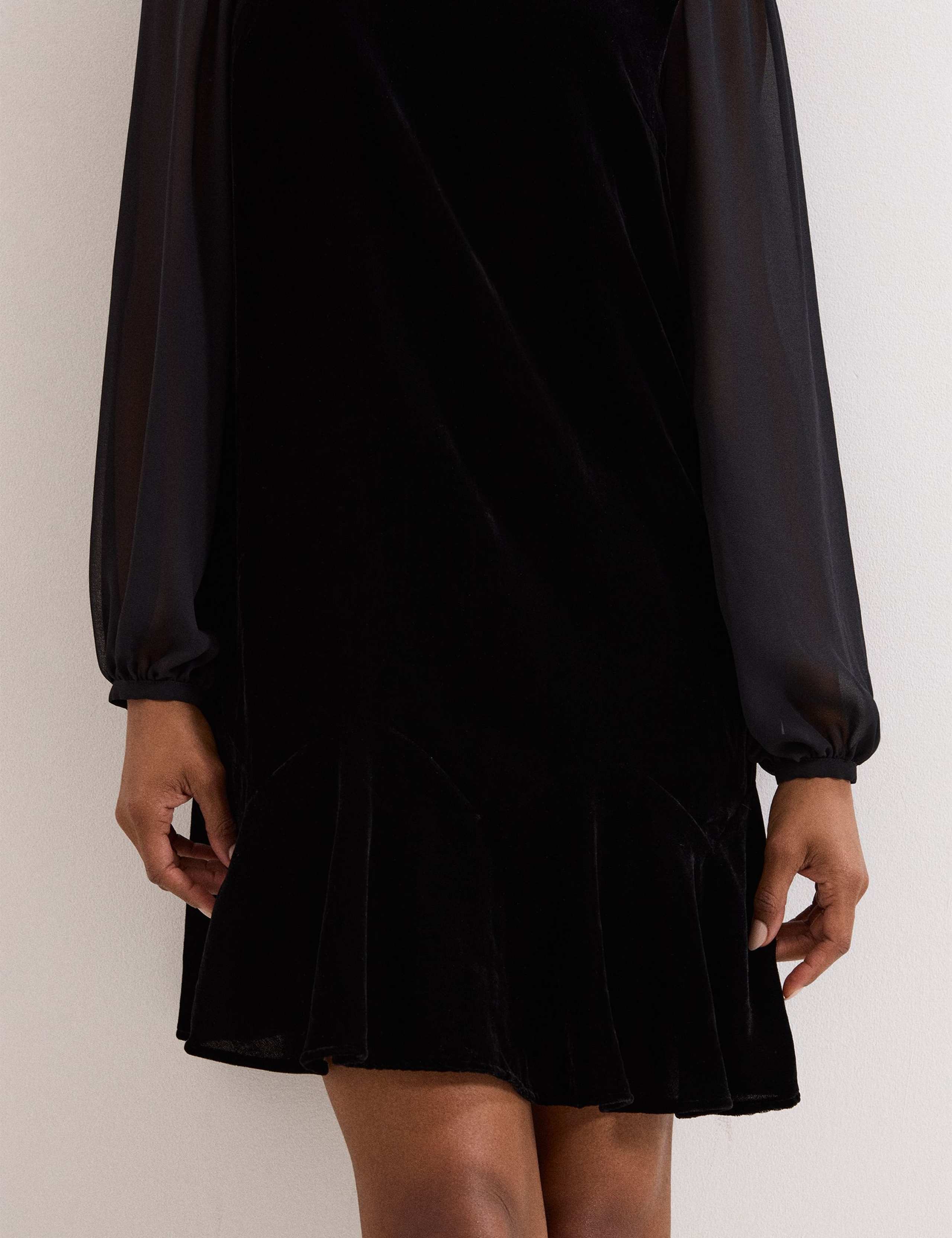 Velvet Mini Swing Dress 8 of 8