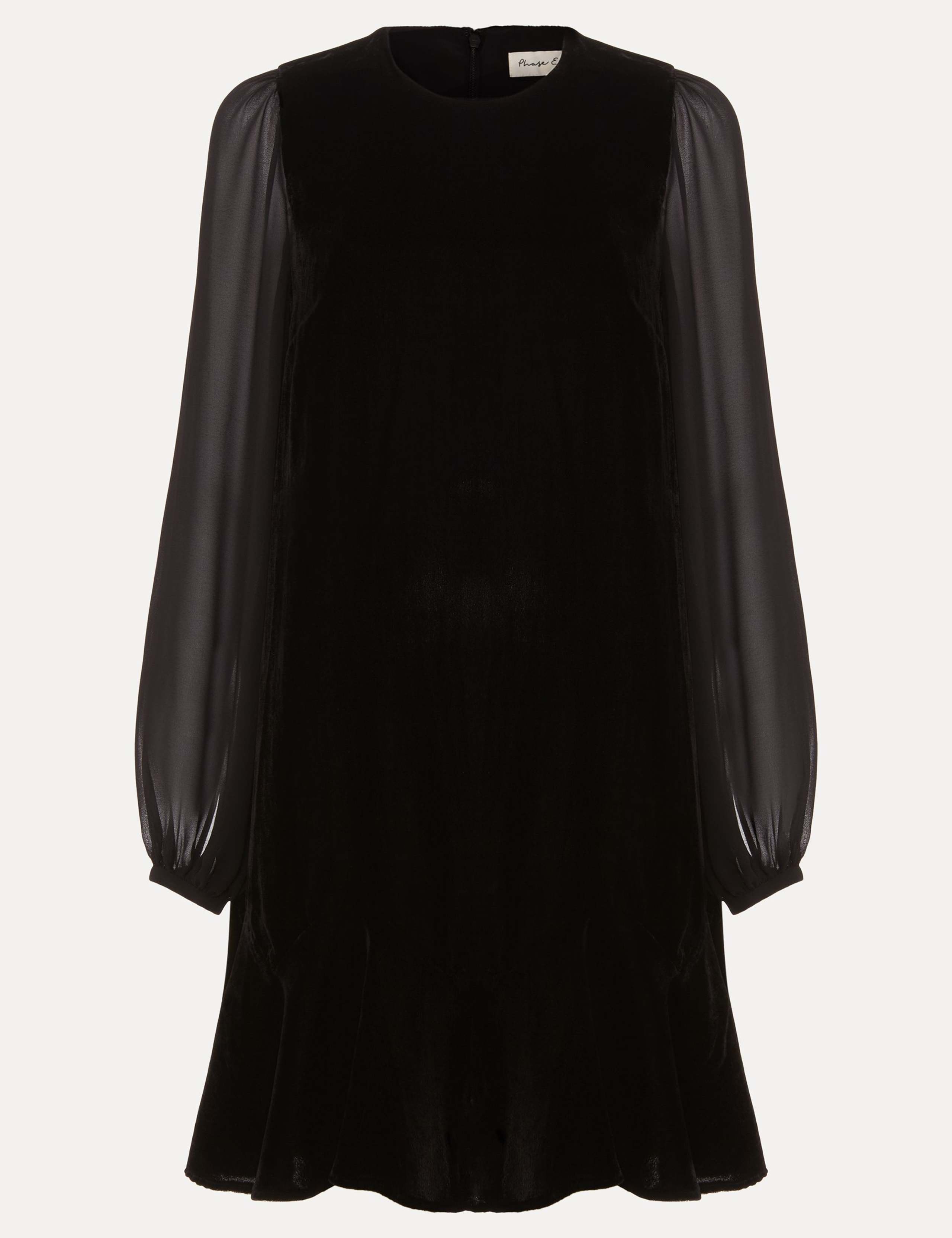 Velvet Mini Swing Dress 2 of 8