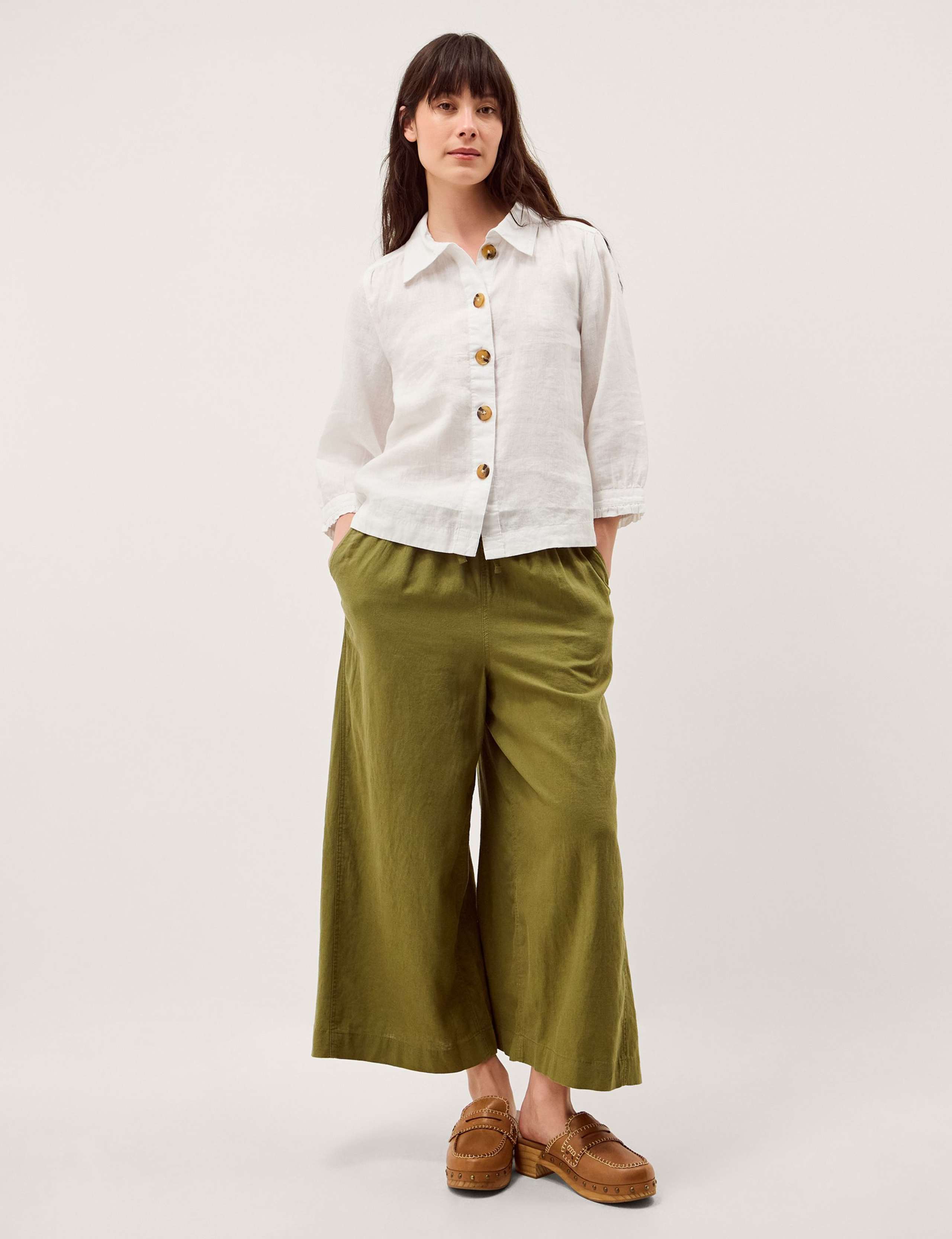 Pure Linen Collared Shirt 1 of 5