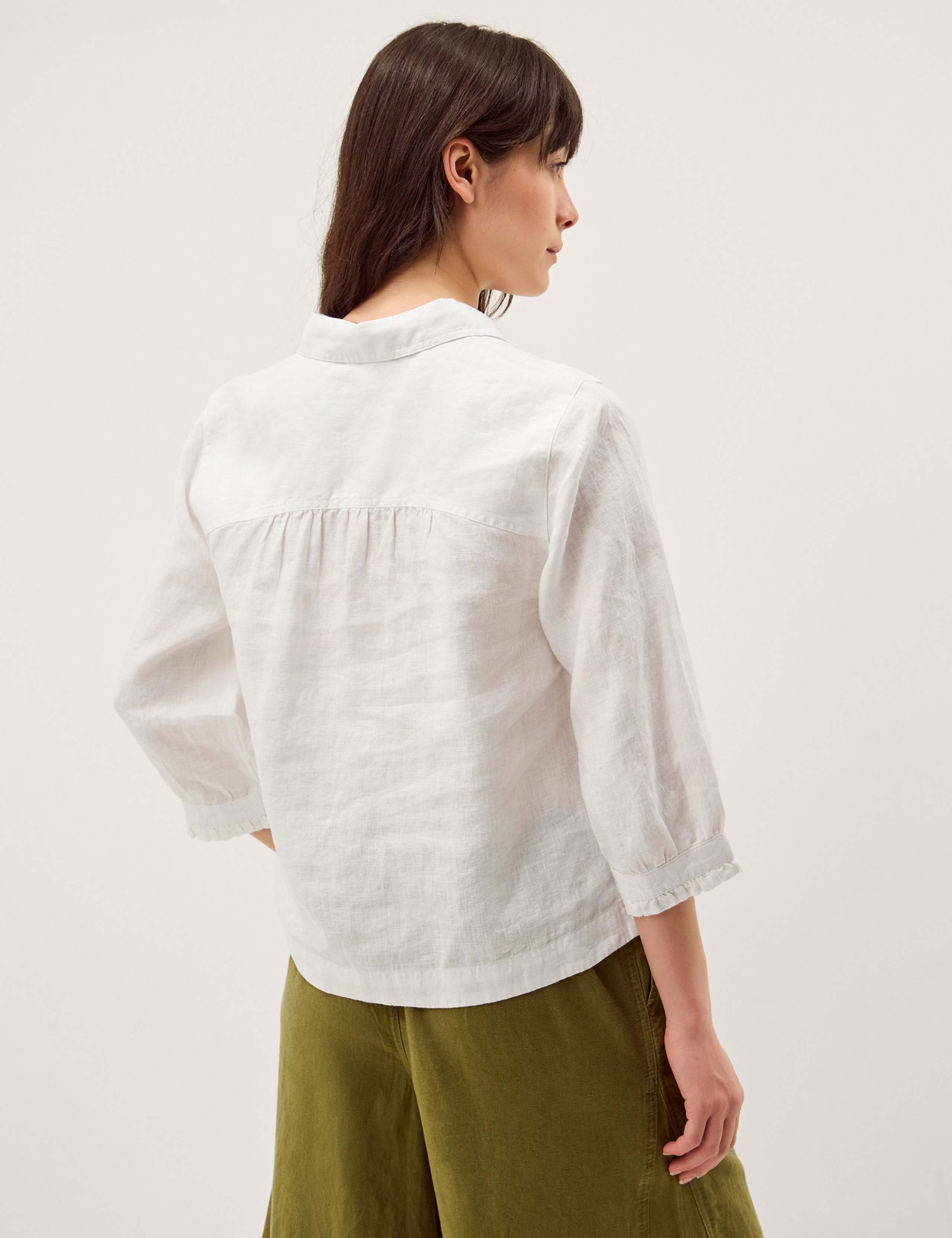 Pure Linen Collared Shirt 3 of 5