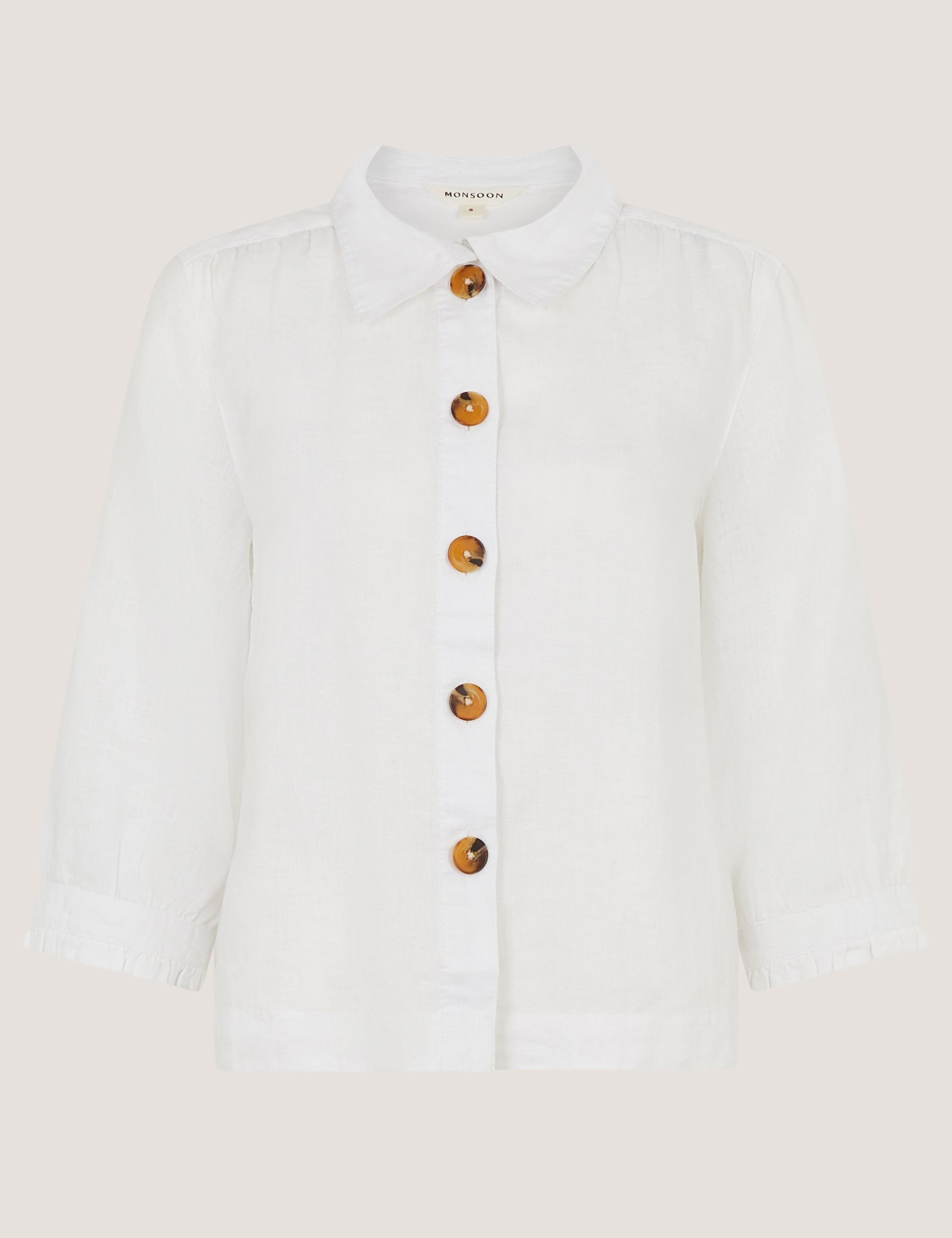 Pure Linen Collared Shirt 2 of 5