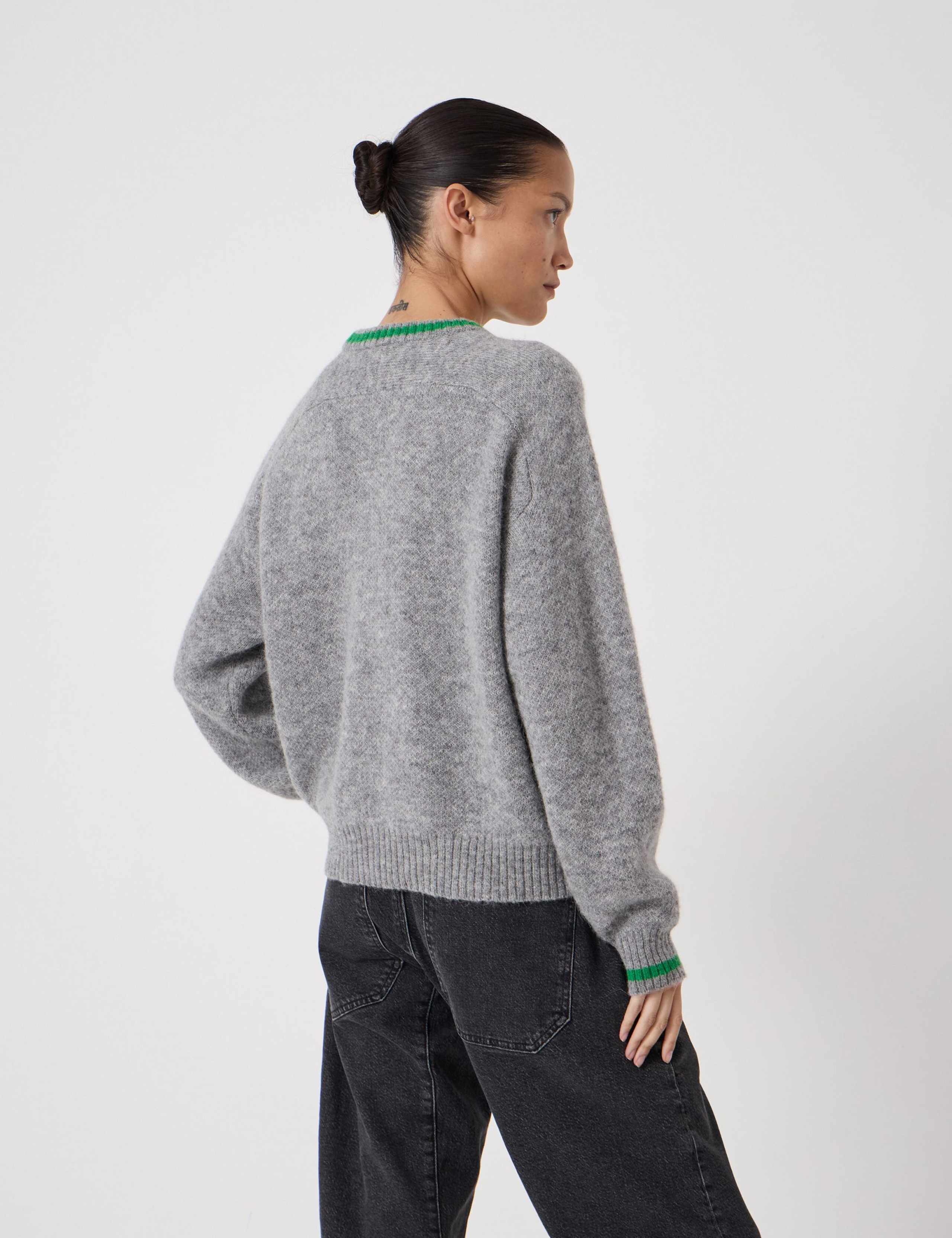 Wool Blend Off Piste Slogan Jumper 4 of 5