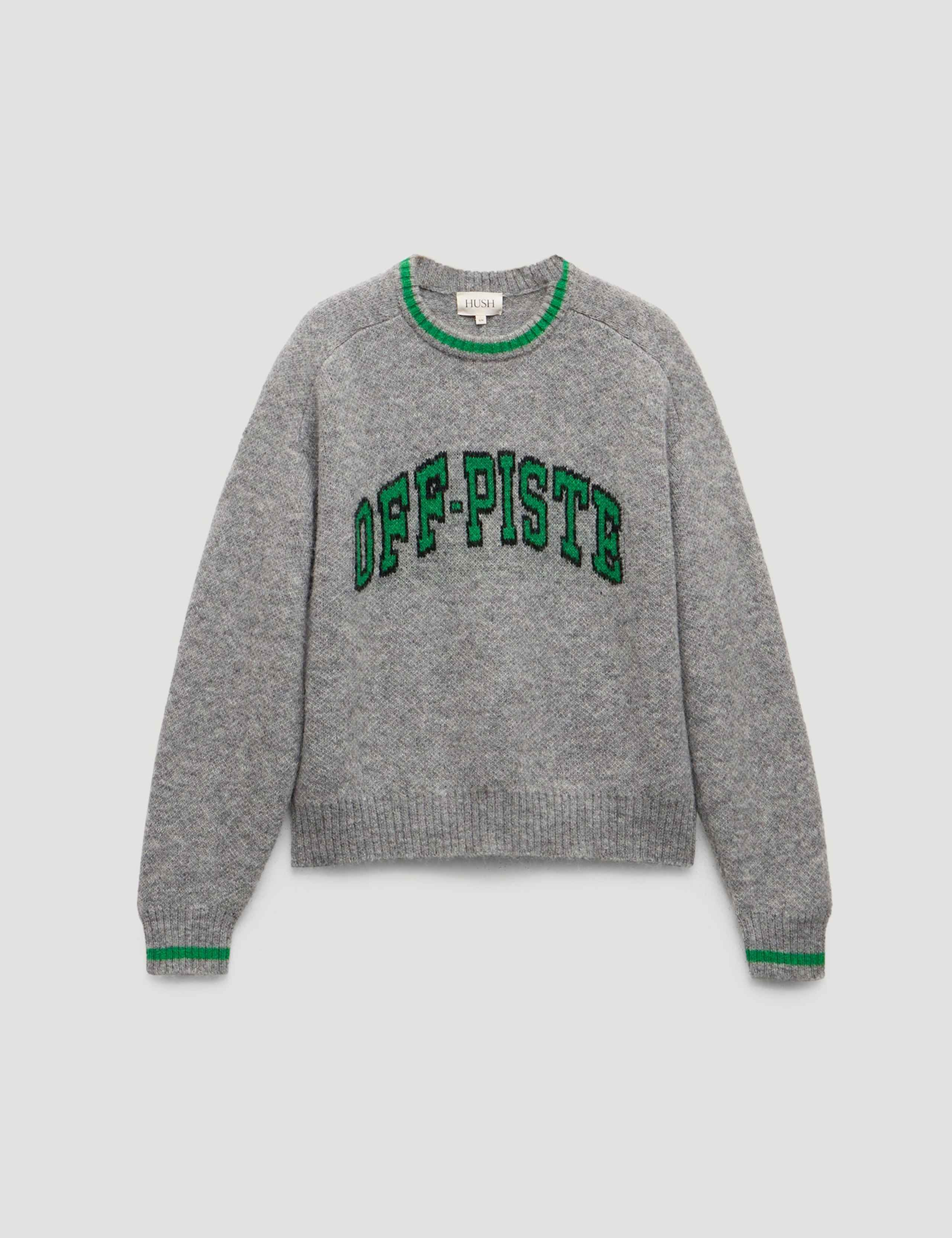 Wool Blend Off Piste Slogan Jumper 2 of 5