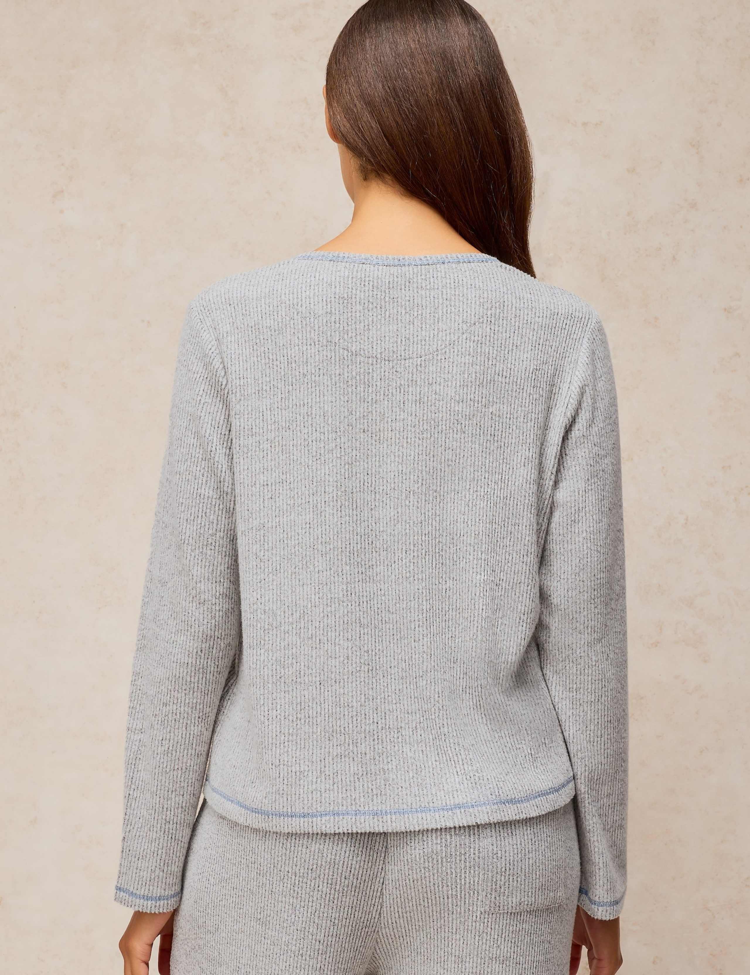 Cosy Ribbed Lounge Cardigan 3 of 6