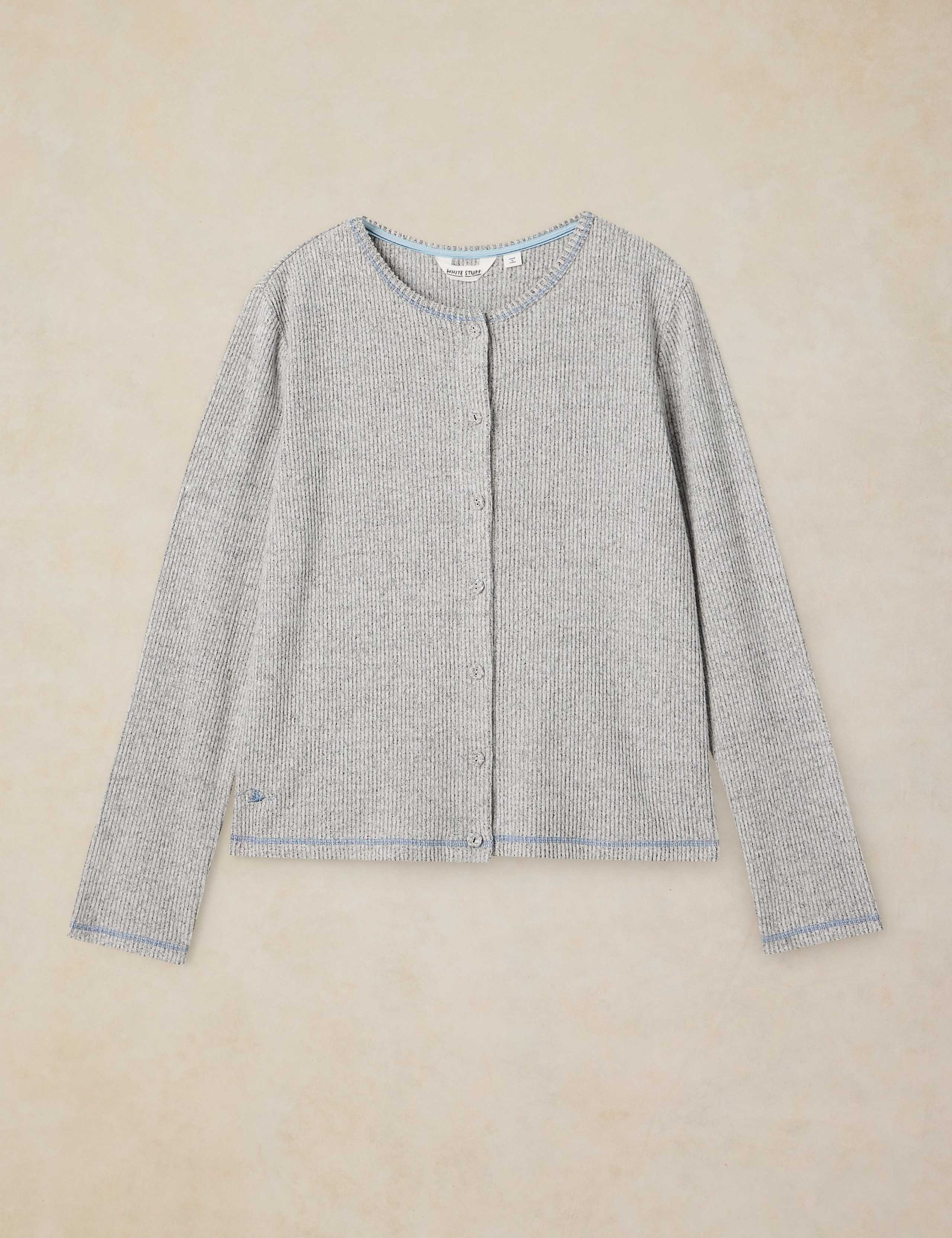 Cosy Ribbed Lounge Cardigan 2 of 6