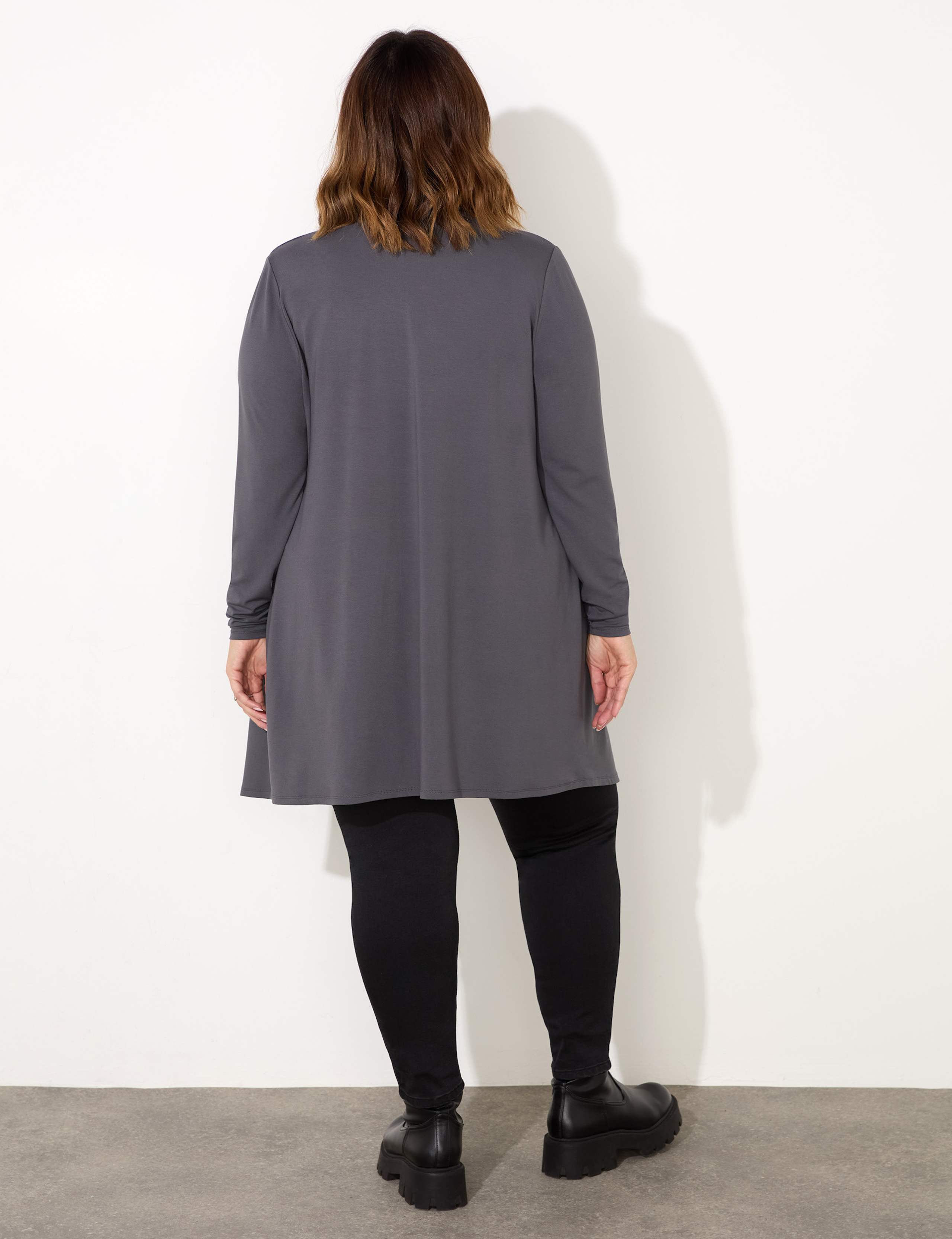 Jersey Waterfall Longline Cardigan 4 of 4