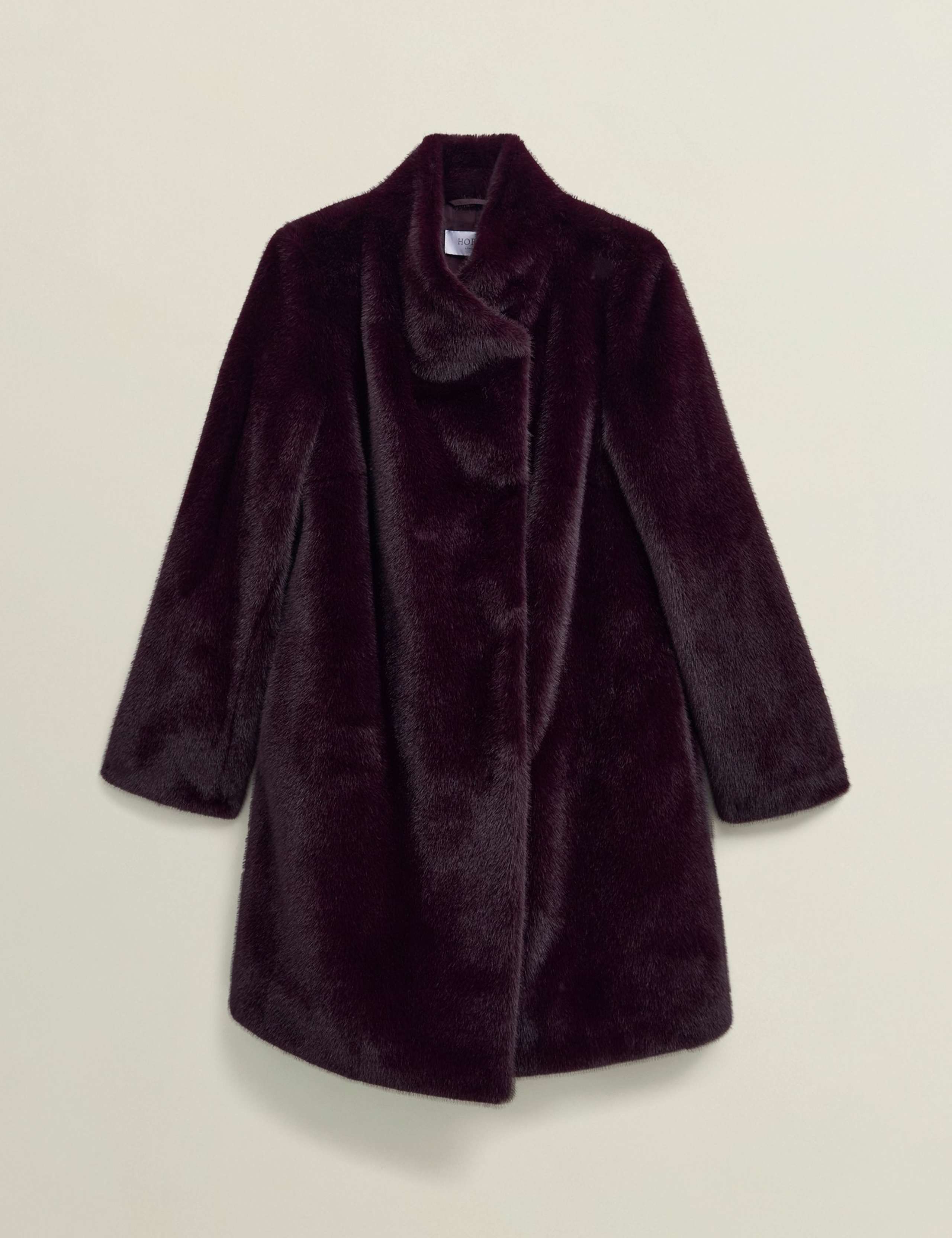 Faux Fur High Neck Coat 2 of 6